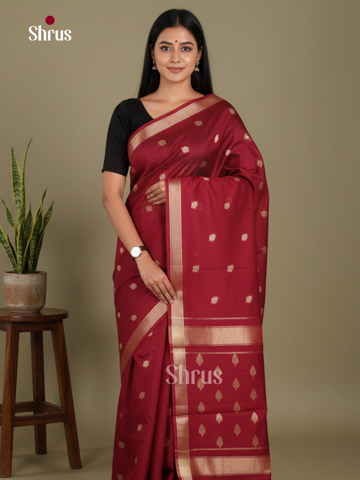 Maroon- Art Maheshwari  Saree
