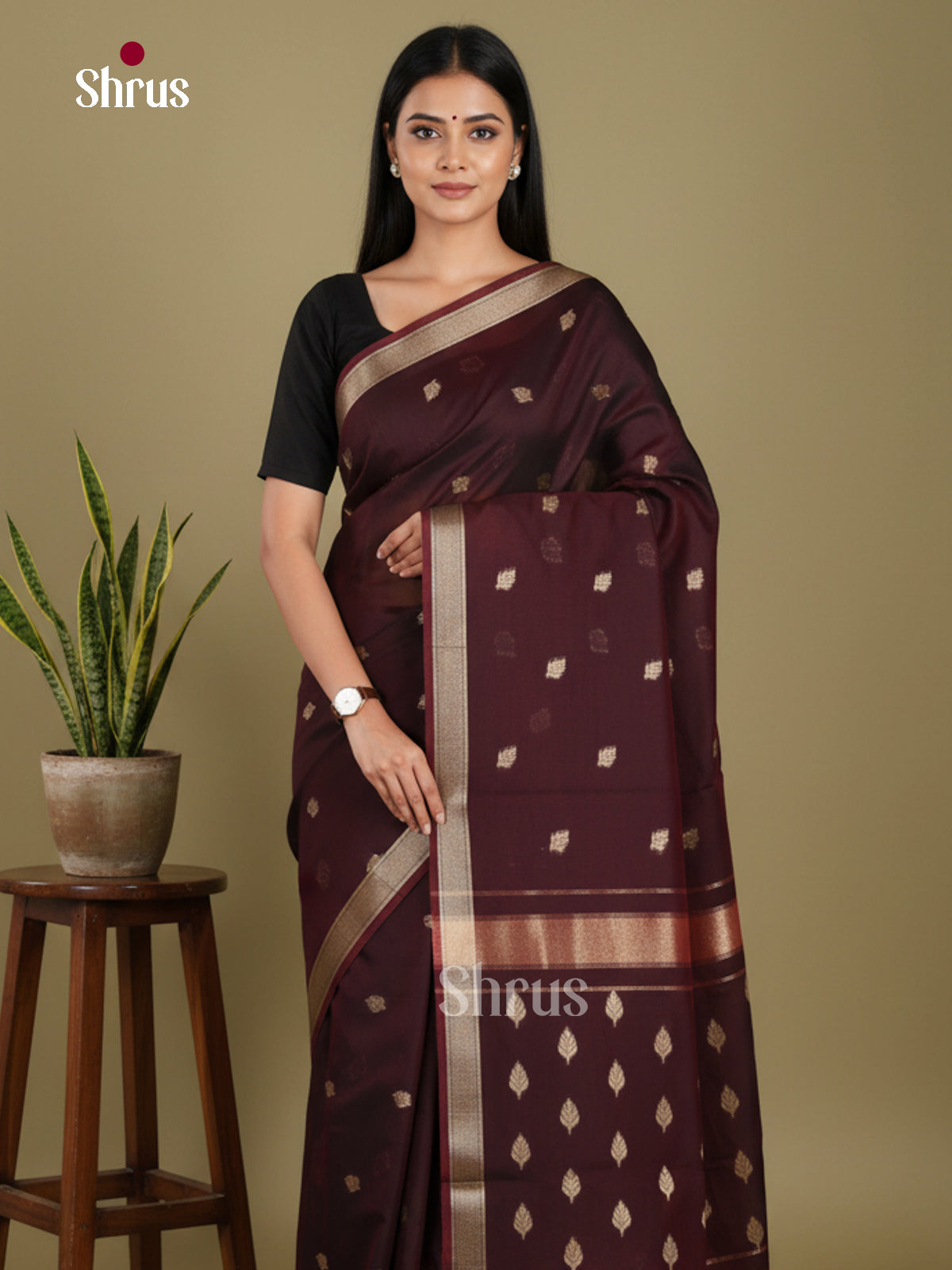 Brown- Art Maheshwari  Saree