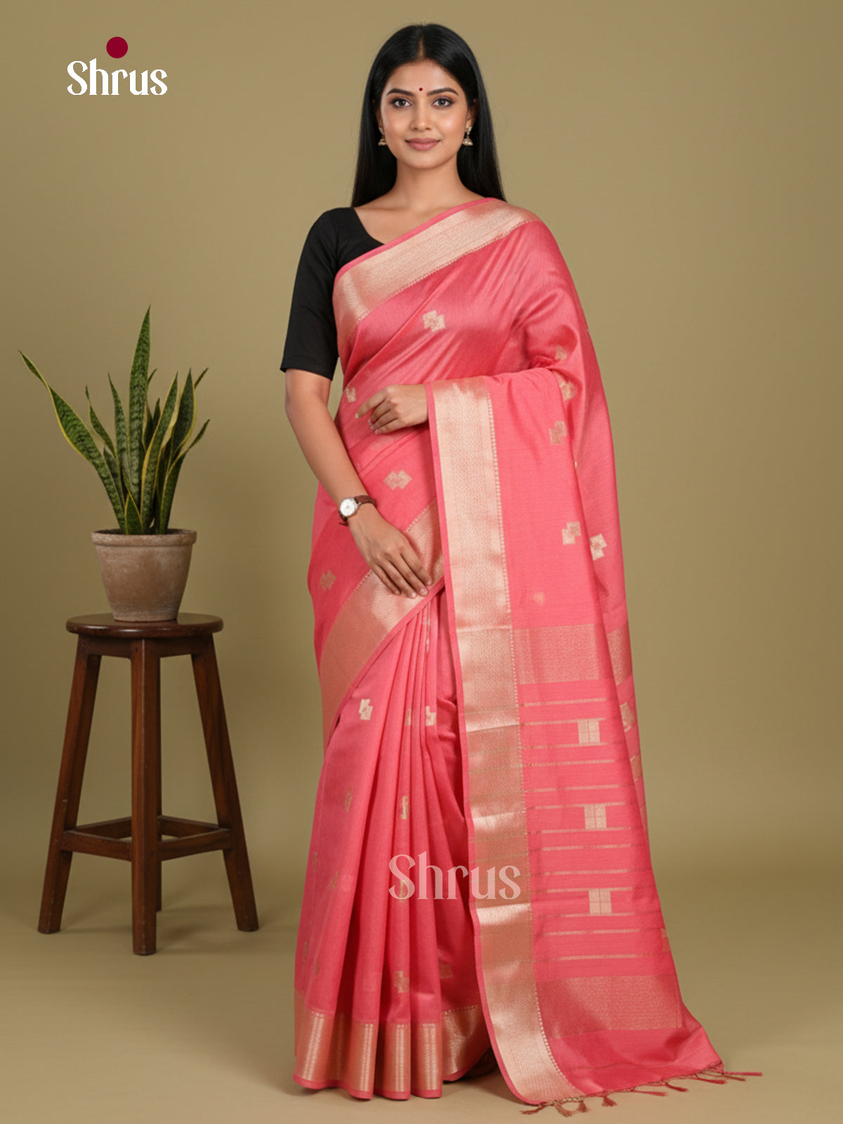 Peachish Pink - Art Maheshwari  Saree