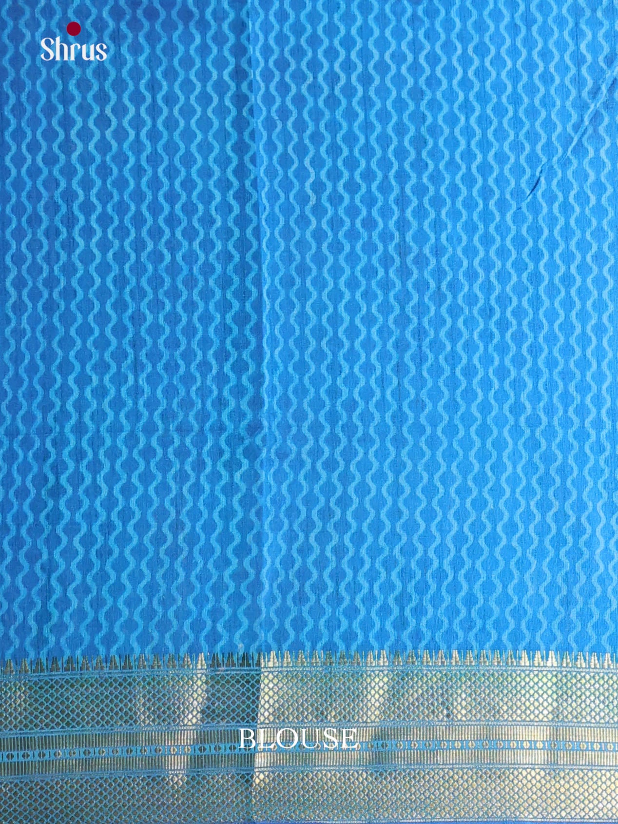 Blue & Light Blue - Semi Patola Saree