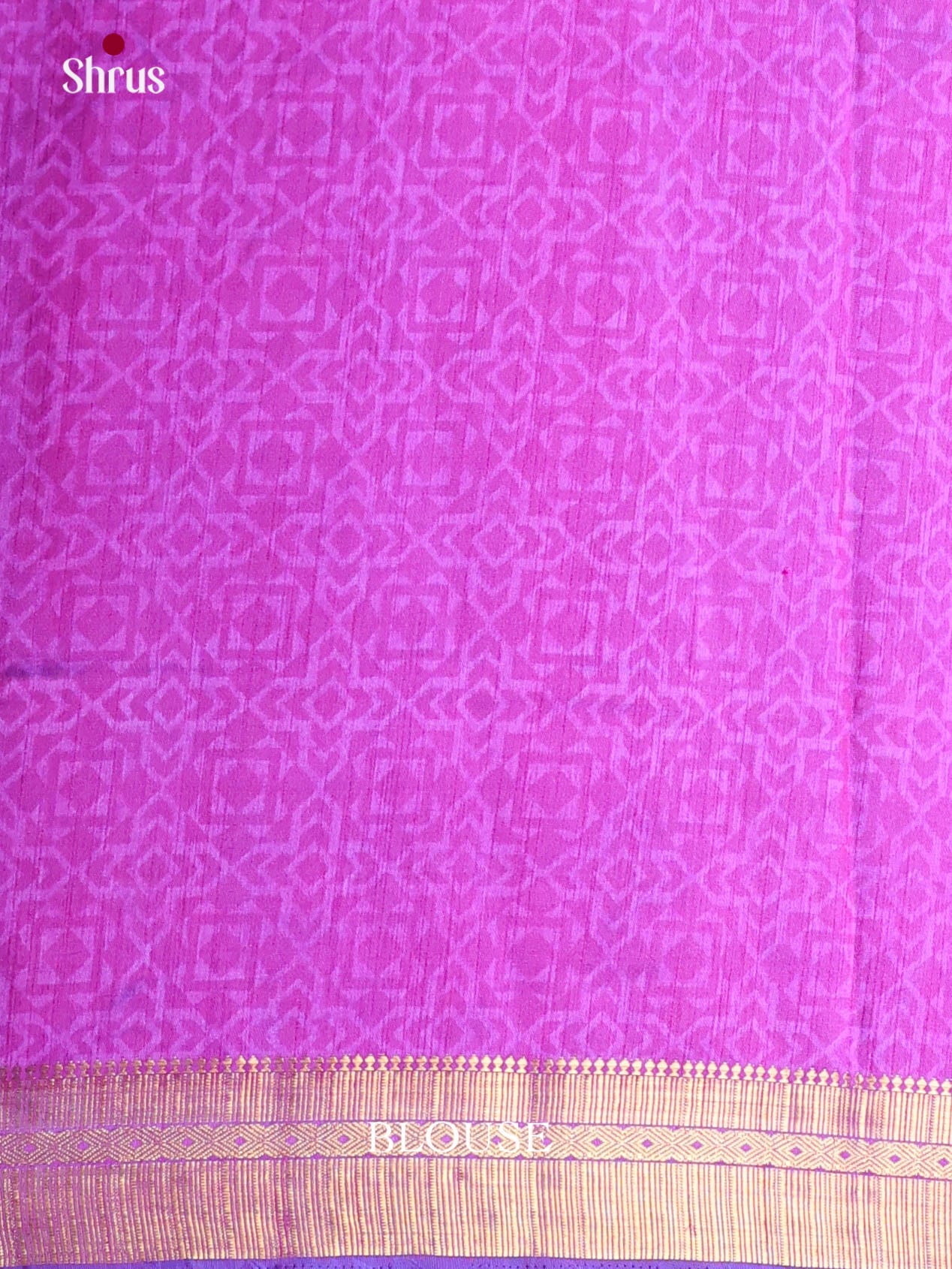 Blue & Purple - Semi Patola Saree
