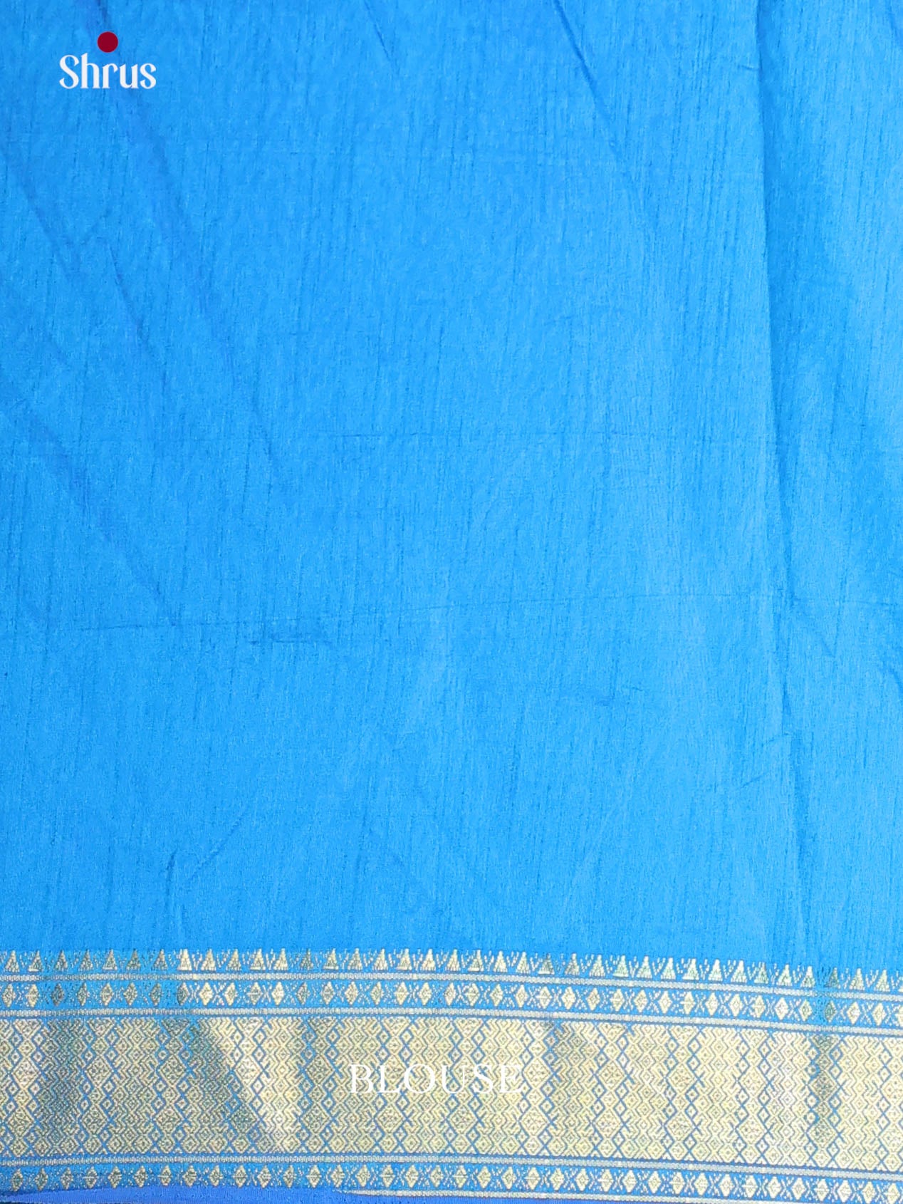 Navy Blue & Blue - Semi Patola Saree - Shop on Shrus.com