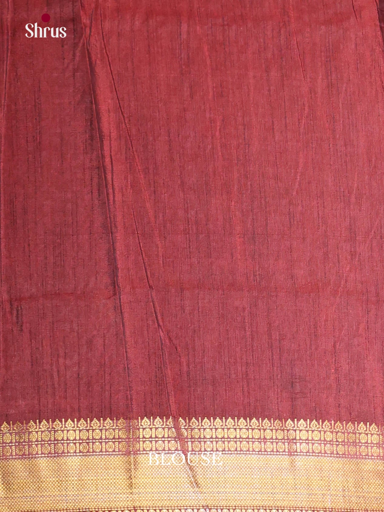 Red & Maroon- Semi Patola Saree - Shop on Shrus.com