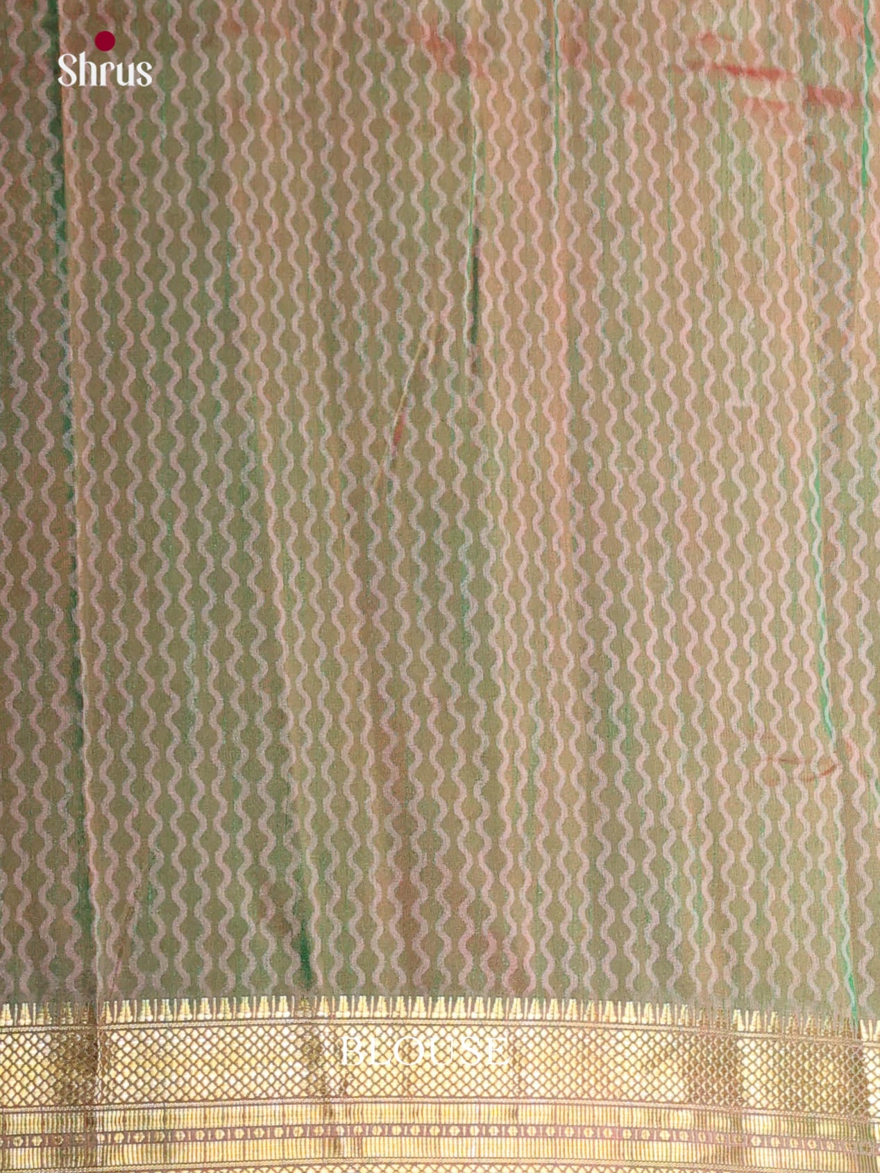 Pink & Green- Semi Patola Saree