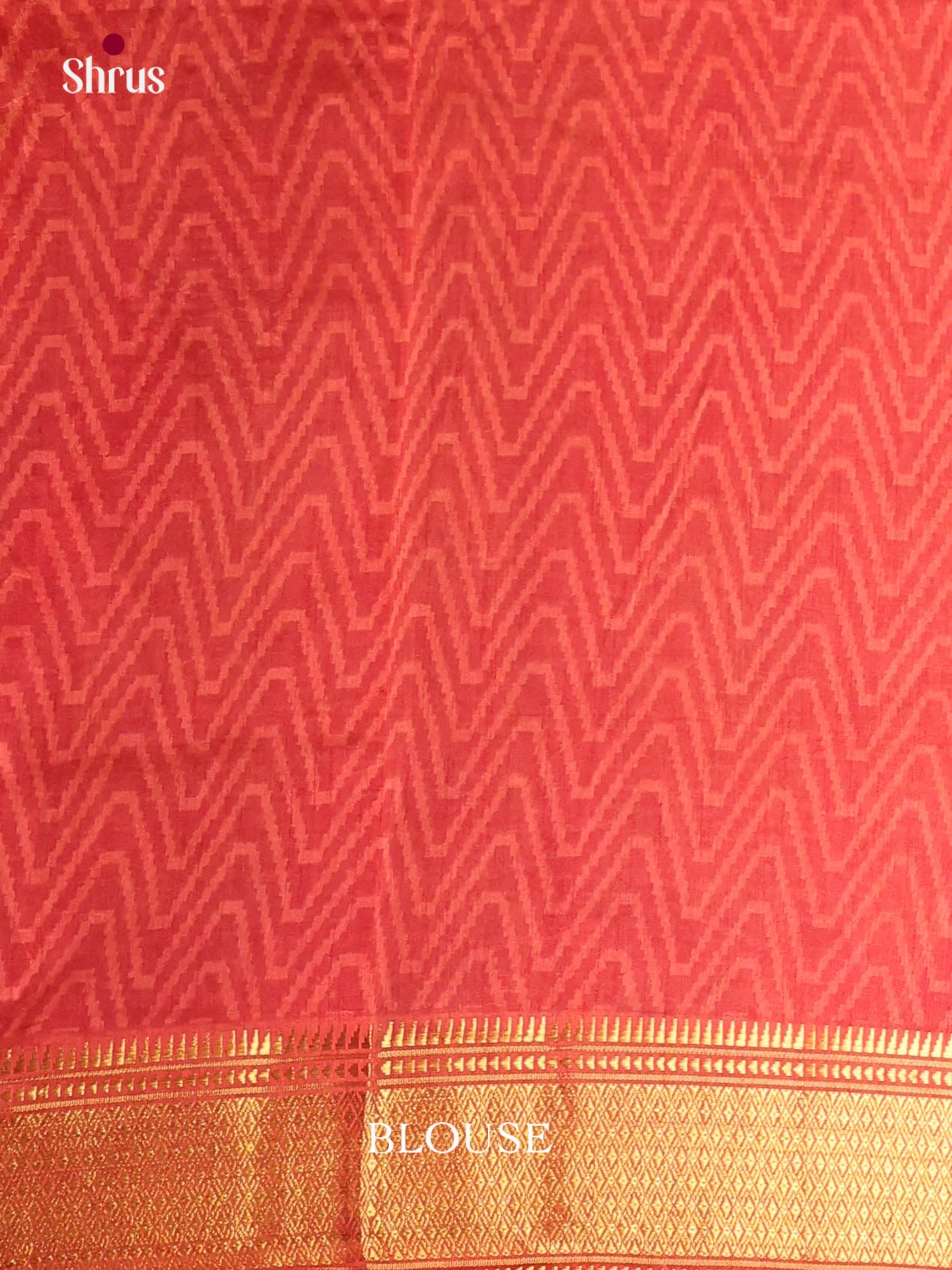 Mustard & Brick - Semi Patola Saree