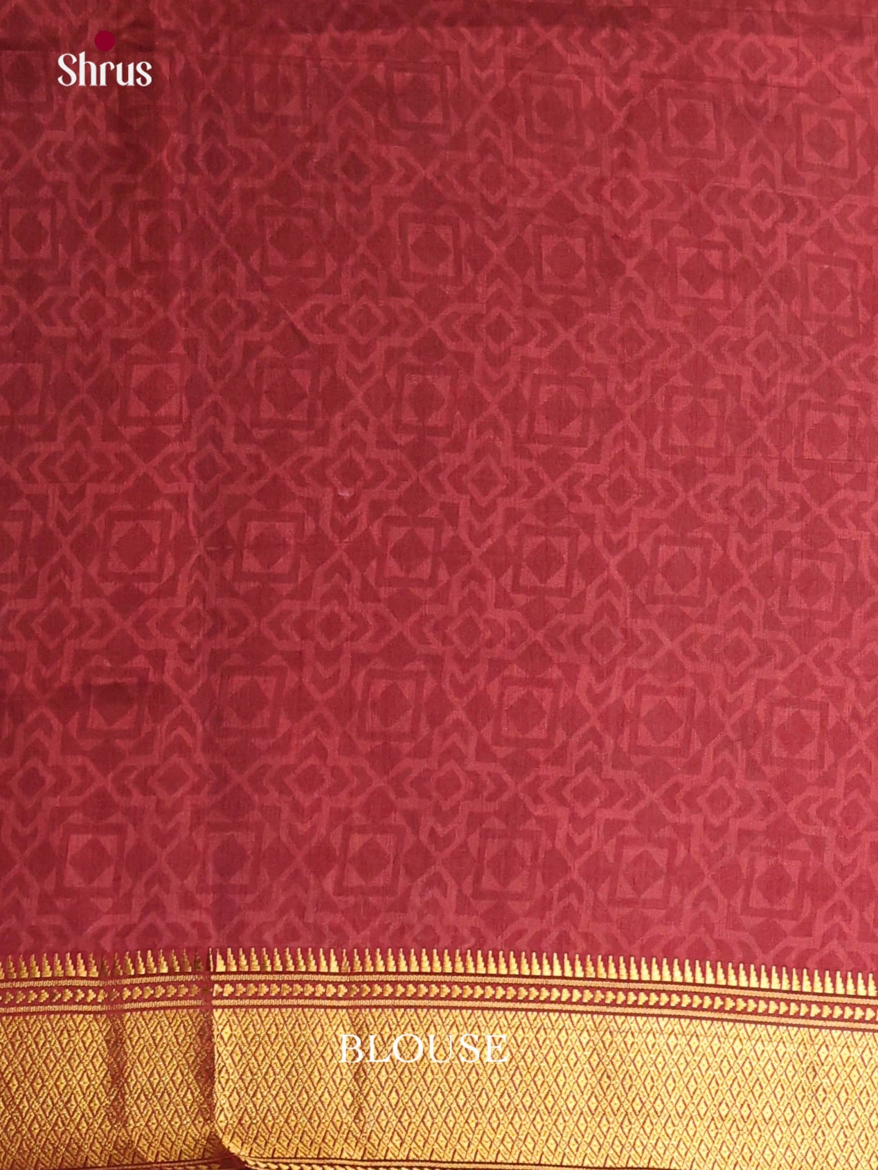 Black & Maroon - Semi Patola Saree