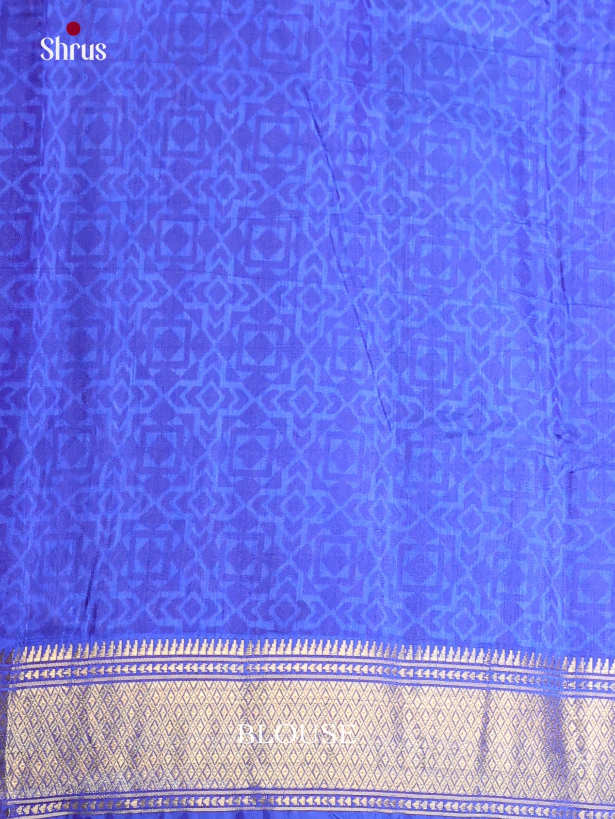 Purple & Blue - Semi Patola Saree - Shop on Shrus.com