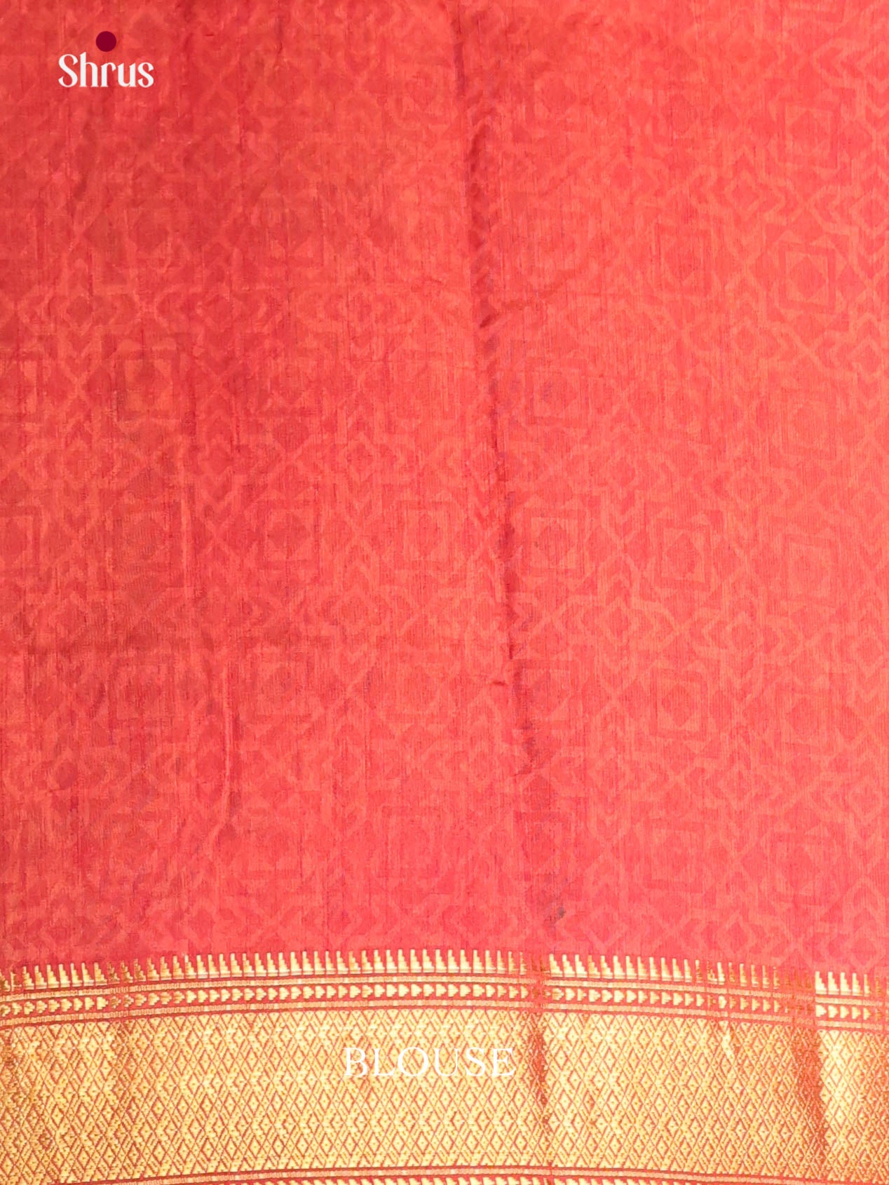 Mustard & Brick- Semi Patola Saree - Shop on Shrus.com