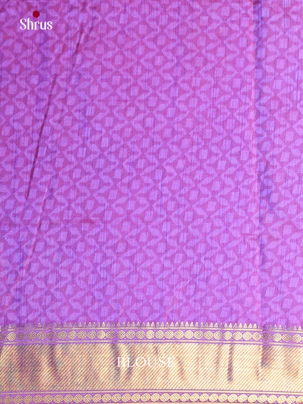 Pink & Purple - Semi Patola Saree - Shop on Shrus.com