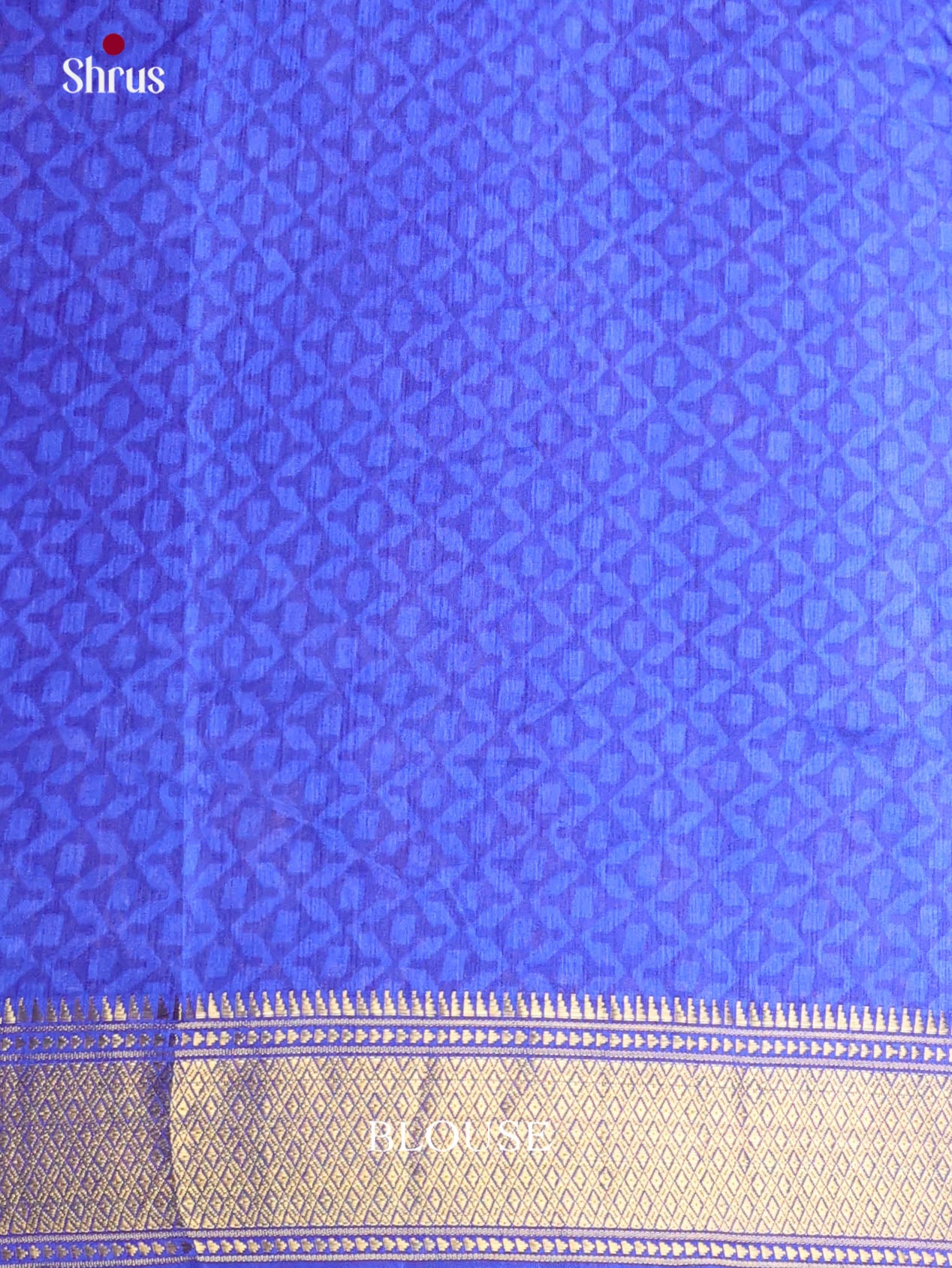 Purple & Blue - Semi Patola Saree - Shop on Shrus.com
