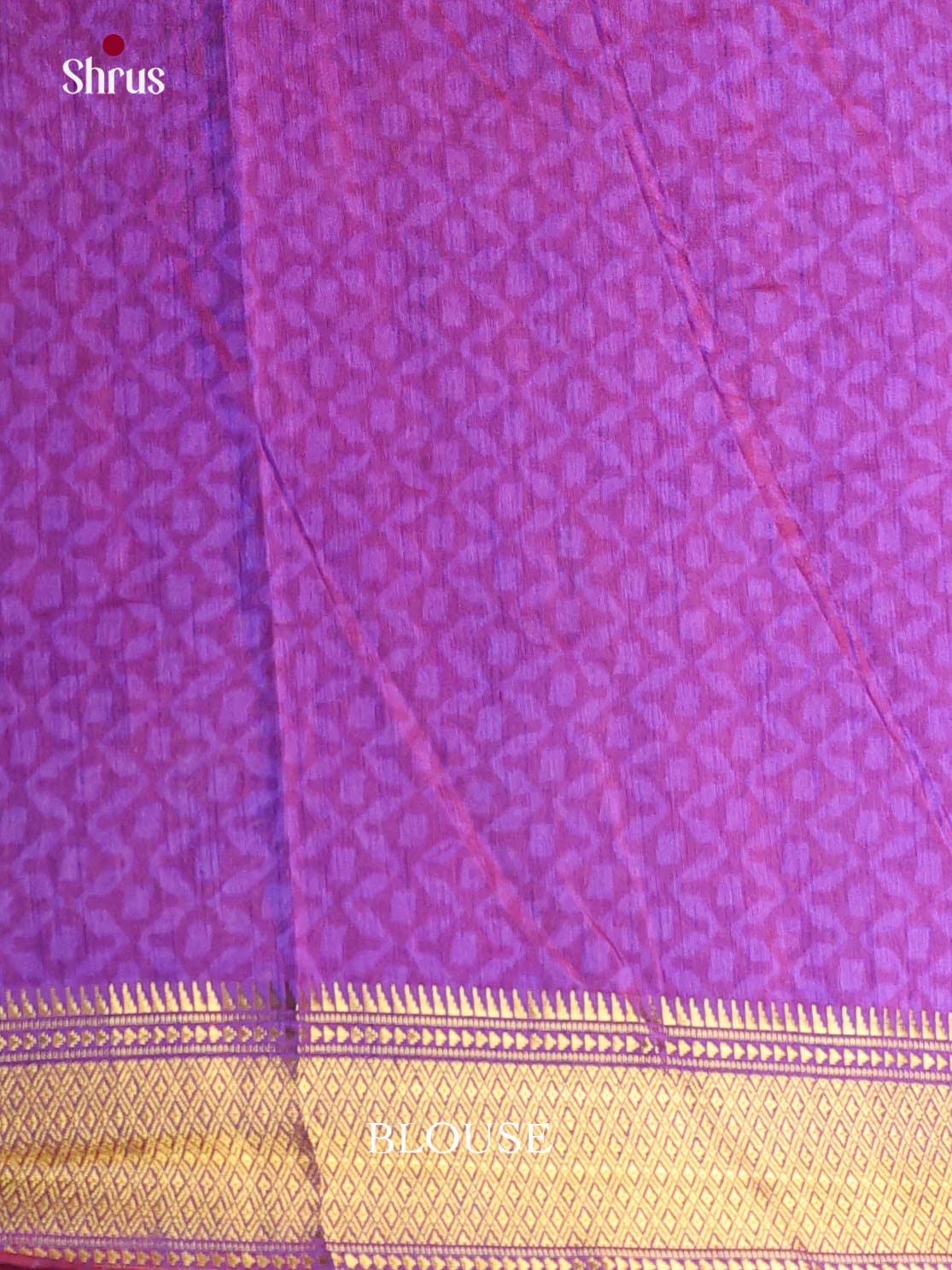 Pink & Purple - Semi Patola Saree - Shop on Shrus.com