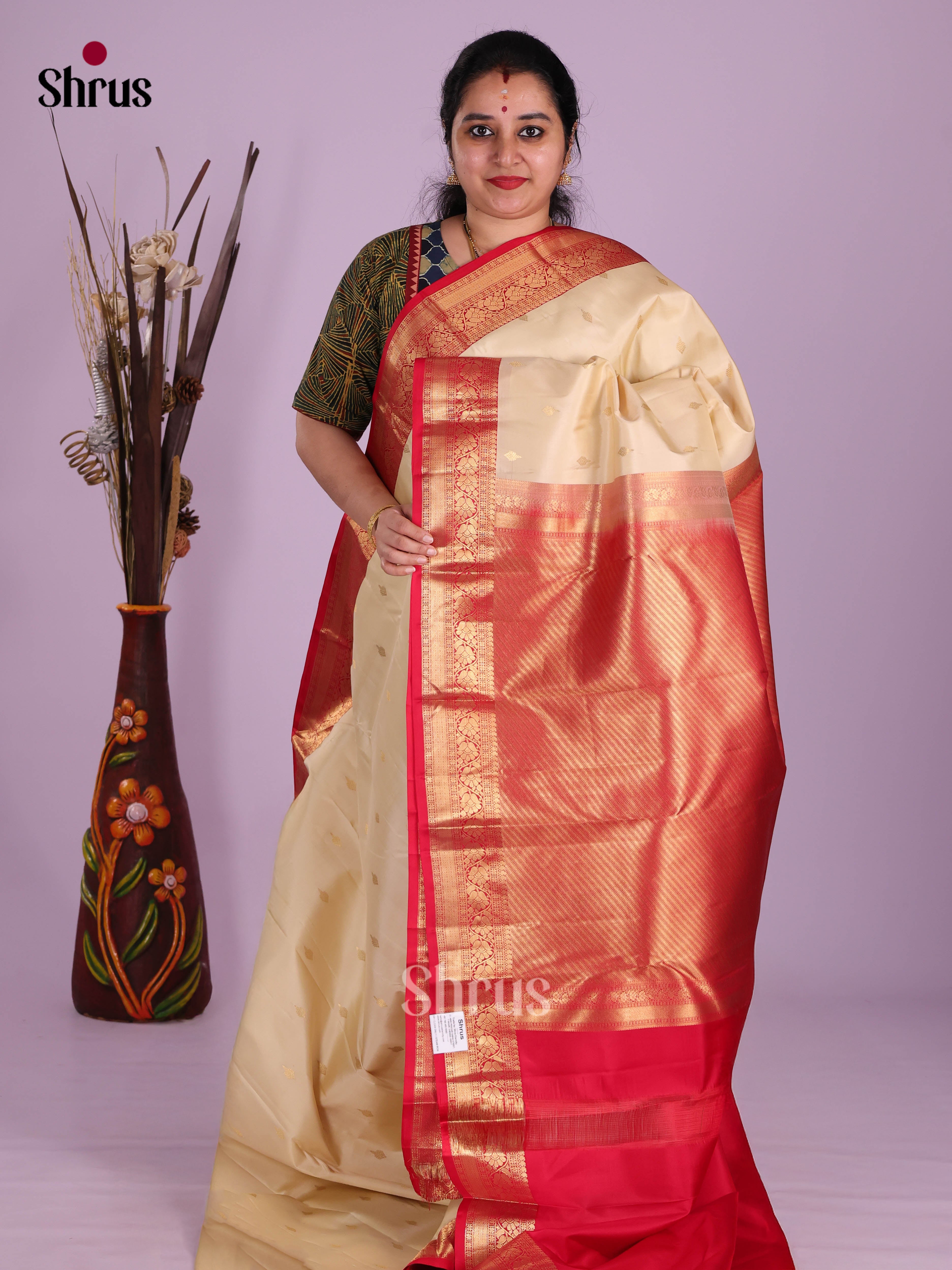 DKS13435 - Kanchipuram silk (HR) Saree - Shop on Shrus.com