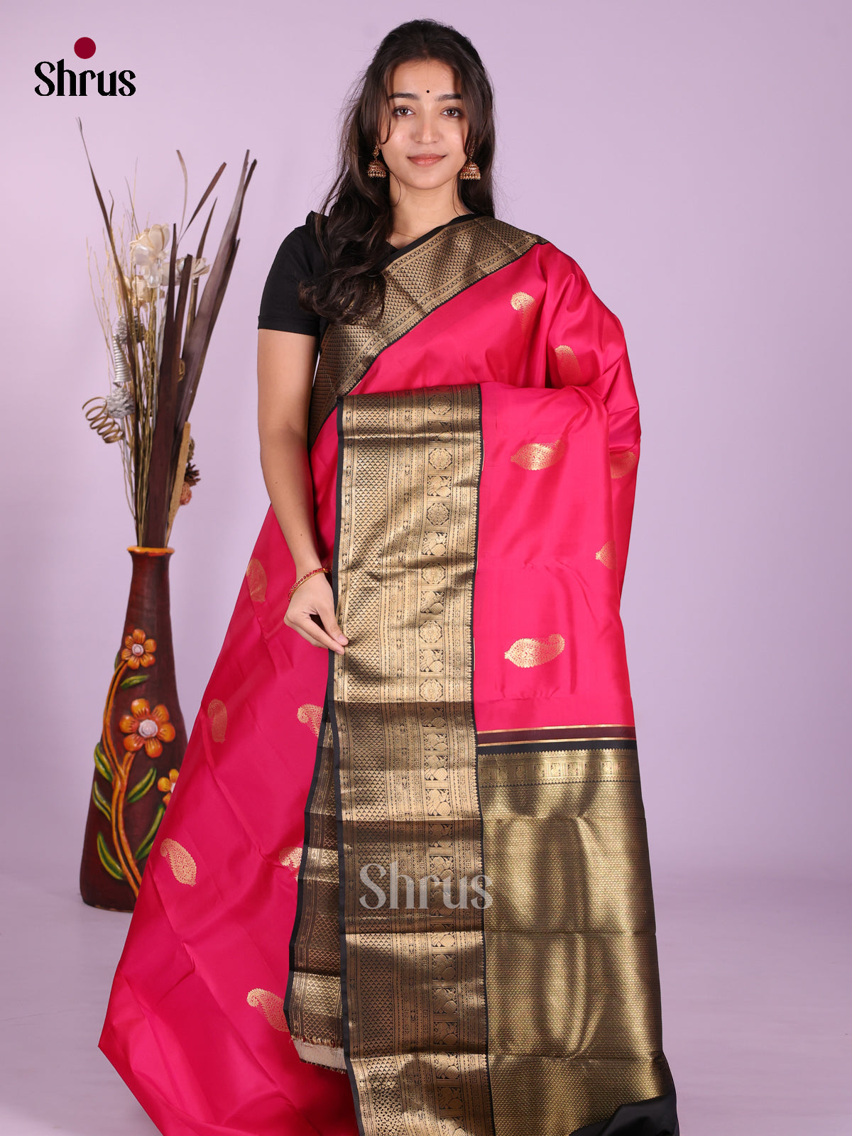 DKS13446 - Kanchipuram silk (HR) Saree - Shop on Shrus.com