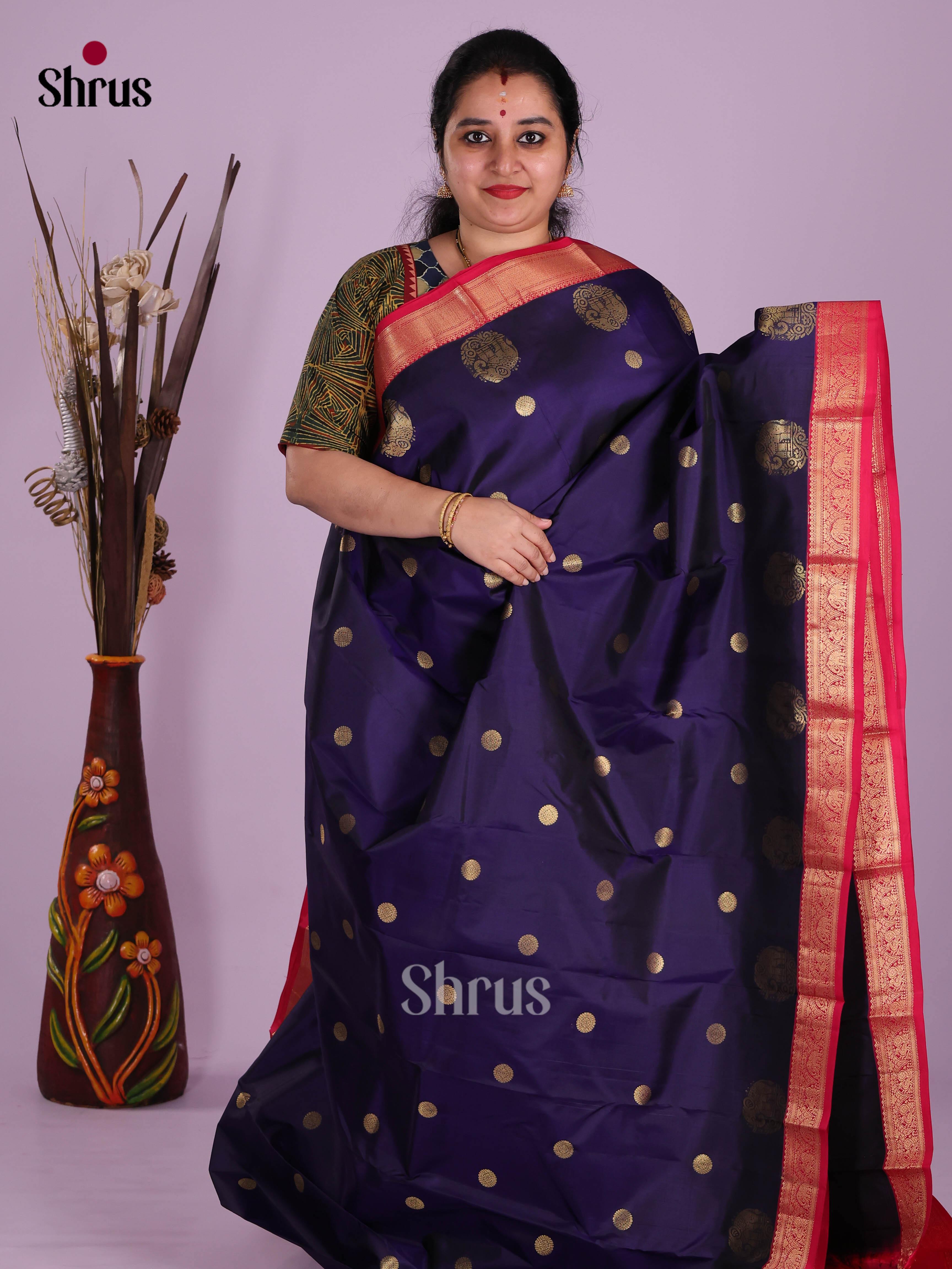 DKS13454 - Kanchipuram silk (HR) Saree - Shop on Shrus.com