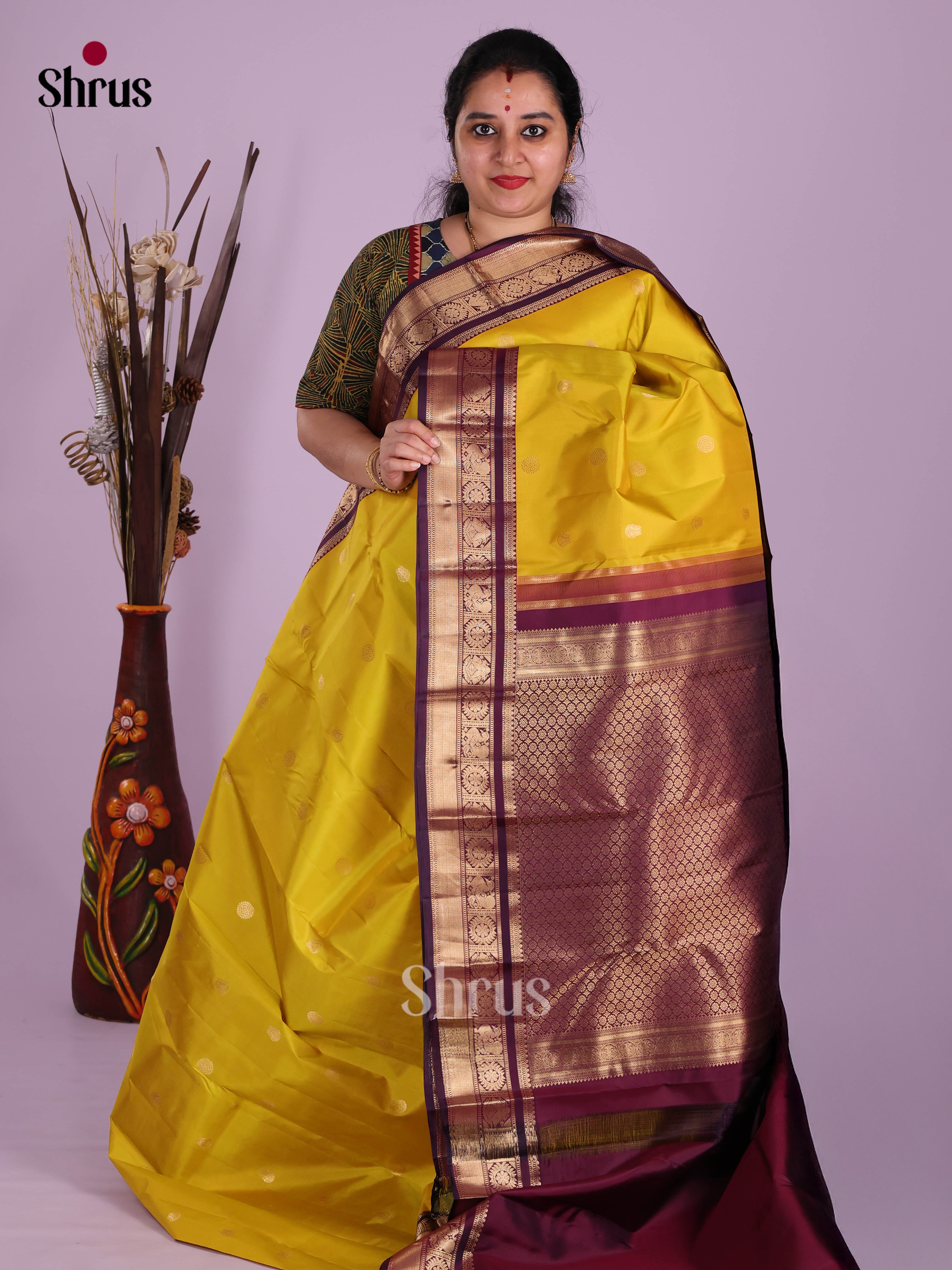 DKS13455 - Kanchipuram silk (HR) Saree - Shop on Shrus.com