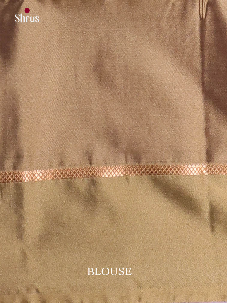 Maroon & Grey - Semi Softsilk Saree