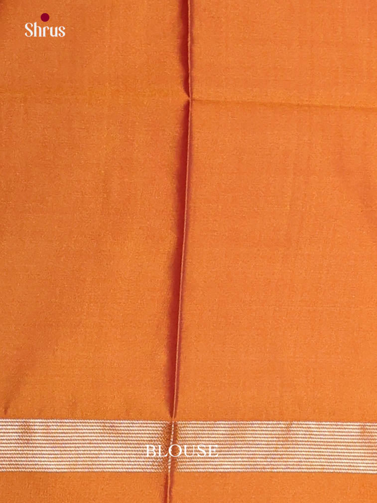 Red & Brick - Semi Softsilk Saree