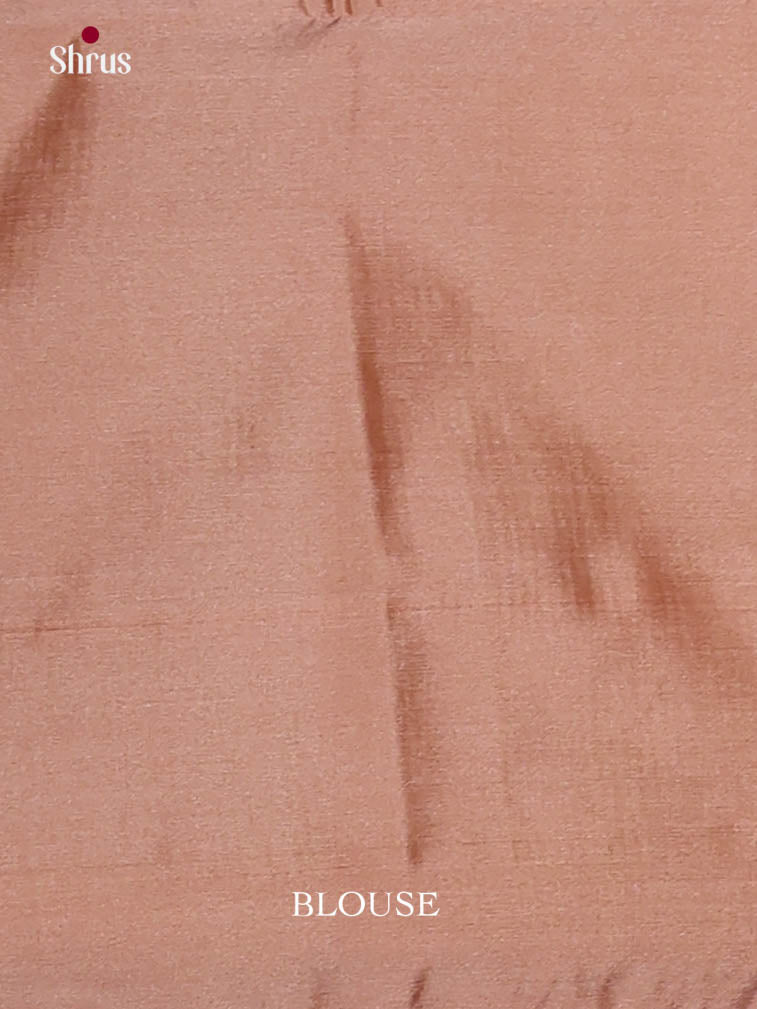 Green & brown- Semi Softsilk Saree