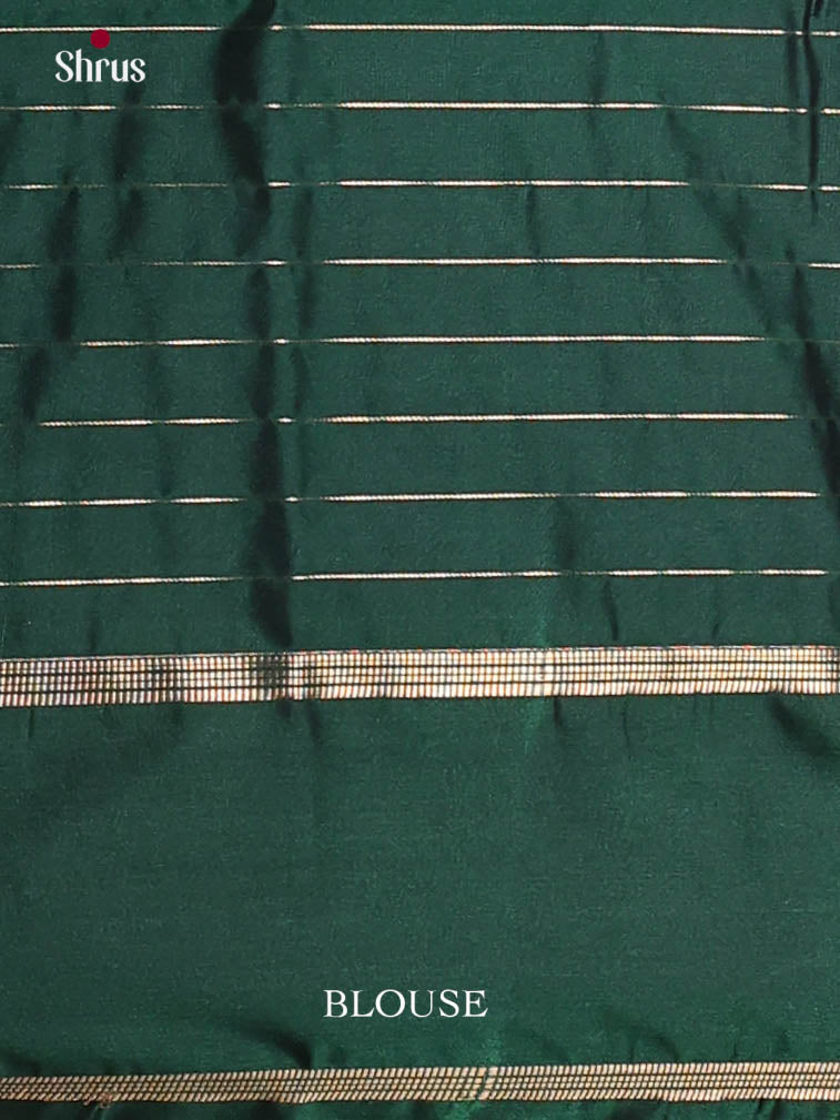 Blue & green - Semi Softsilk Saree