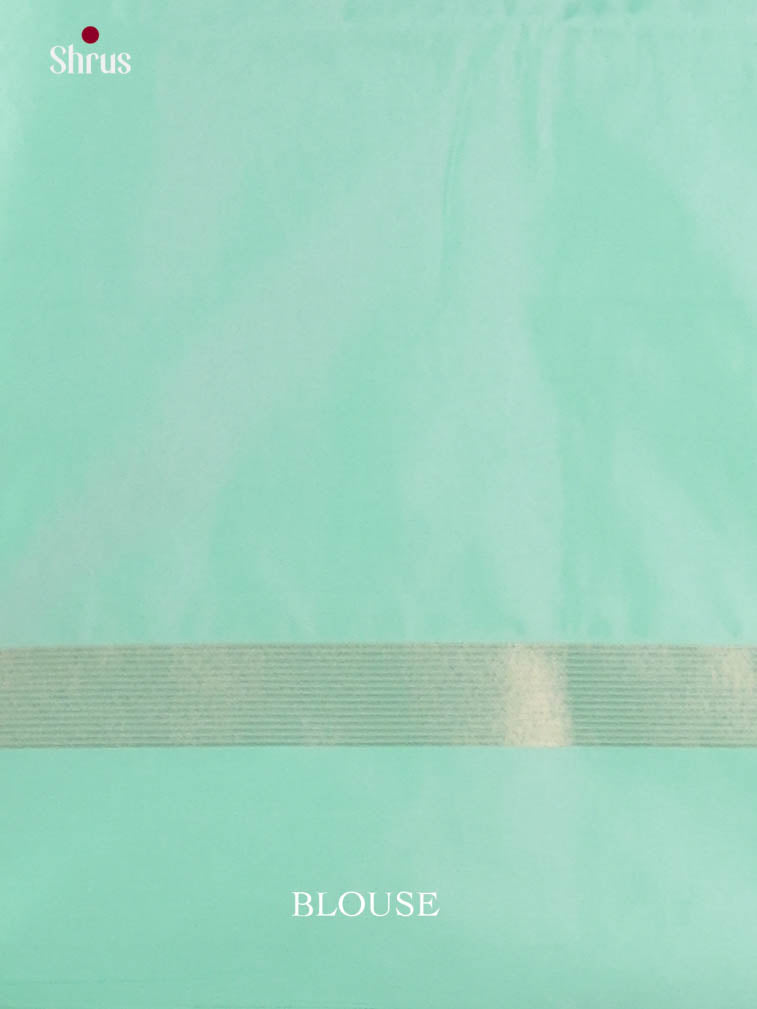 Blue & Teal Green - Semi Softsilk Saree