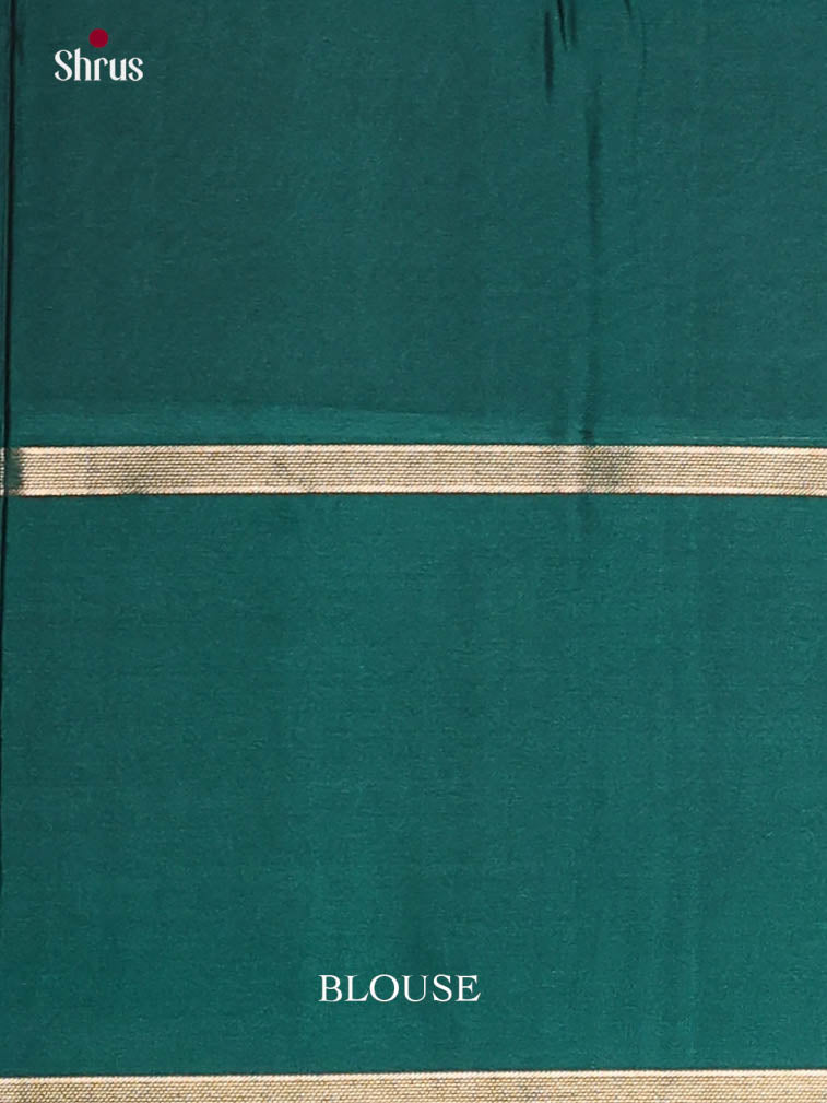 Maroon & Green- Semi Softsilk Saree - Shop on Shrus.com