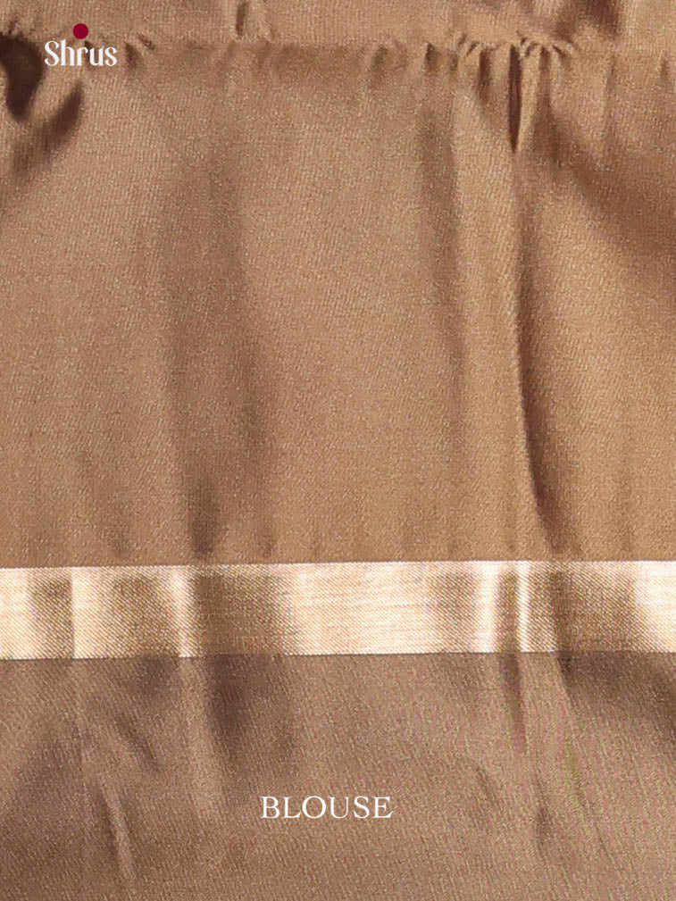 Purple & Grey - Semi Softsilk Saree