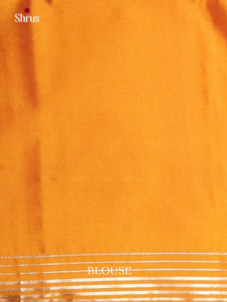 Pink & Mustard- Semi Softsilk Saree