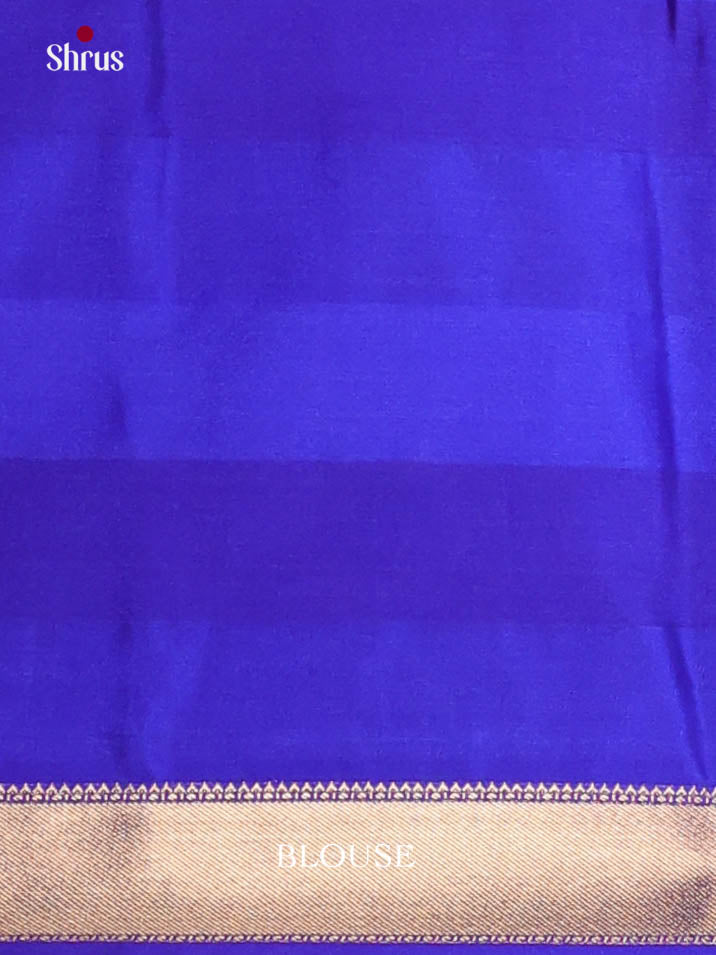 Mustard & Blue - Semi Softsilk Saree