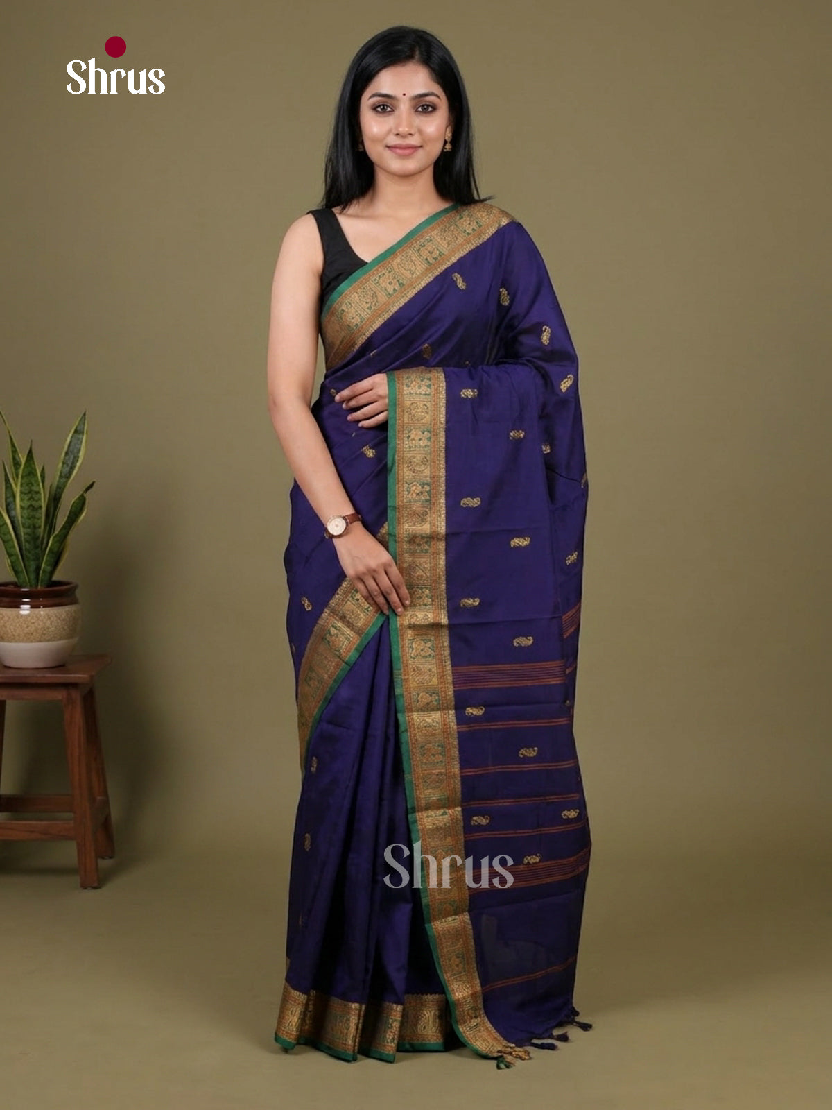 DKS14316 - Chettinad Mix Cotton-Without Blouse Saree