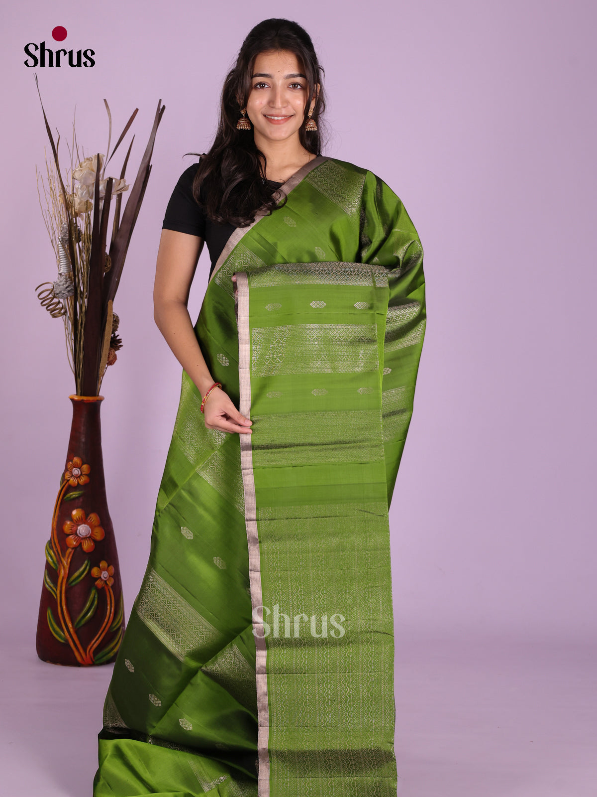 DKS15085 - Soft Silk (HR) Saree - Shop on Shrus.com