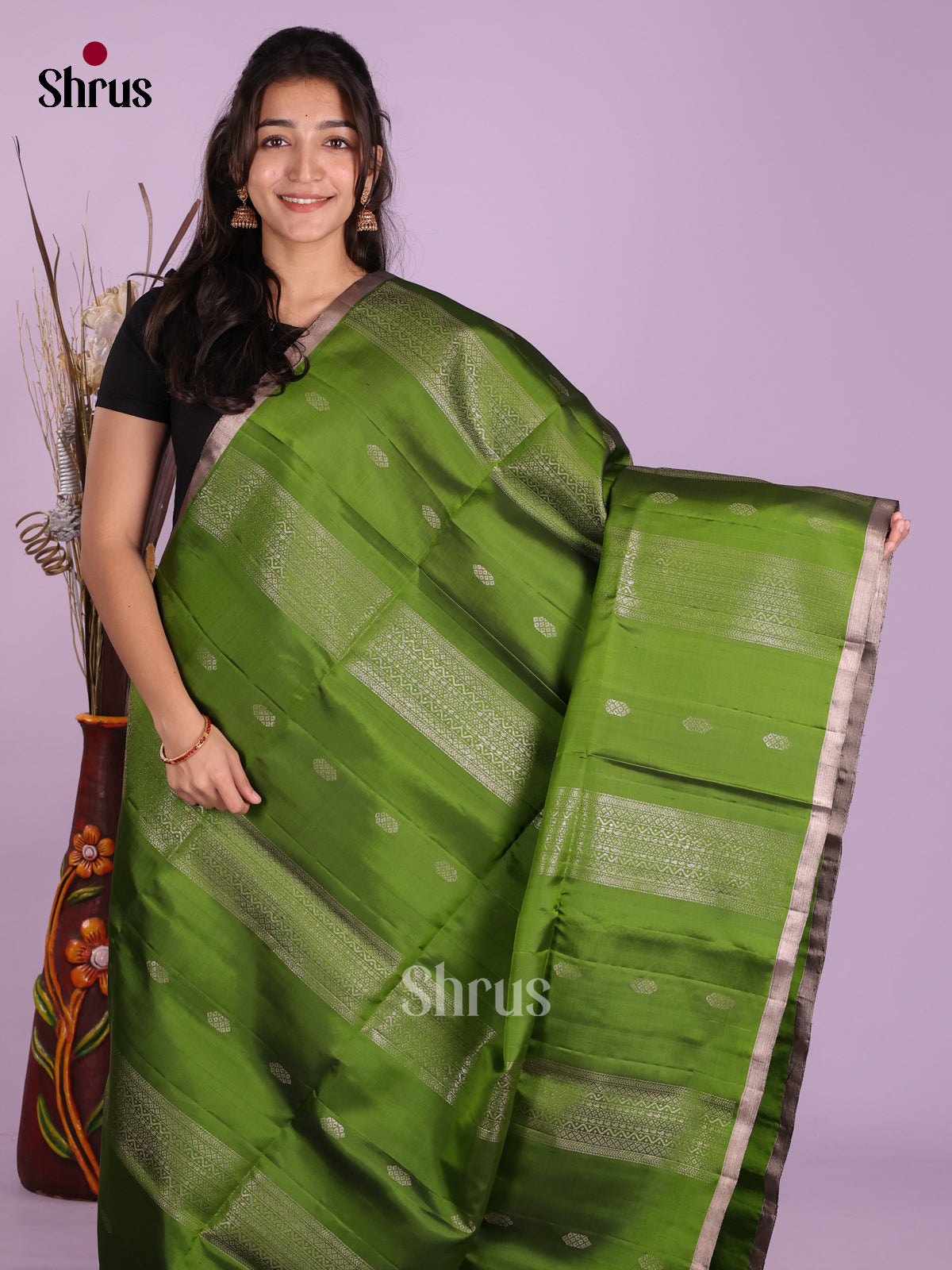 DKS15085 - Soft Silk (HR) Saree - Shop on Shrus.com
