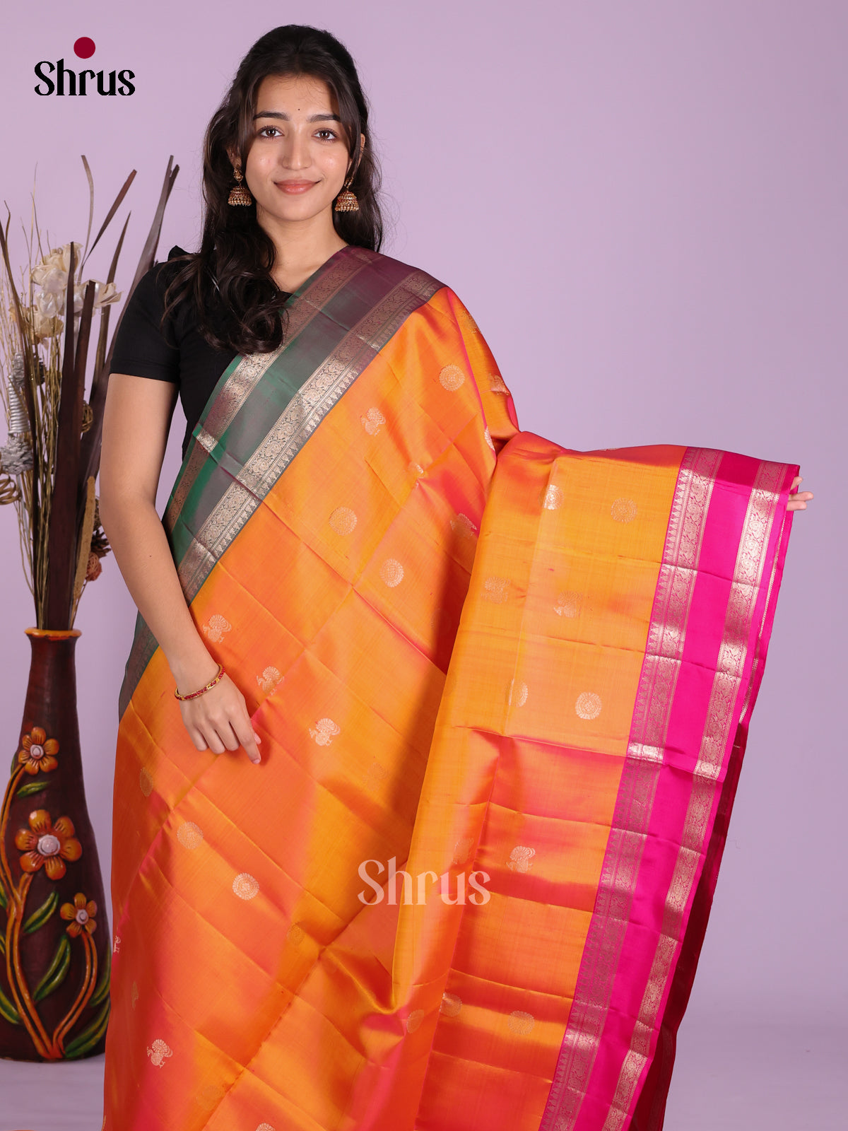 DKS15097 - Soft Silk (HR) Saree - Shop on Shrus.com
