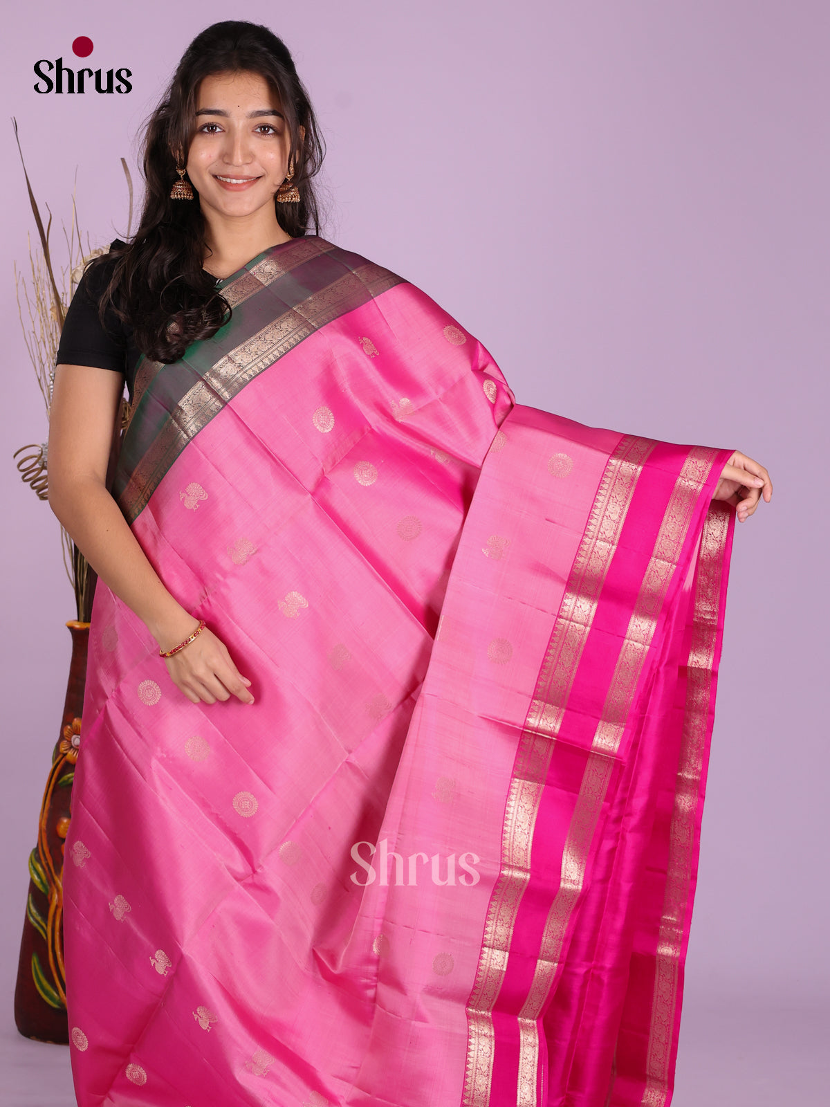 DKS15099 - Soft Silk (HR) Saree - Shop on Shrus.com