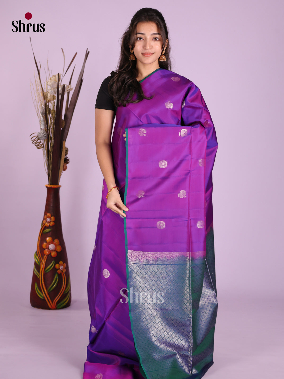 Vadamalli & Blue - Softsilk-halfpure Saree