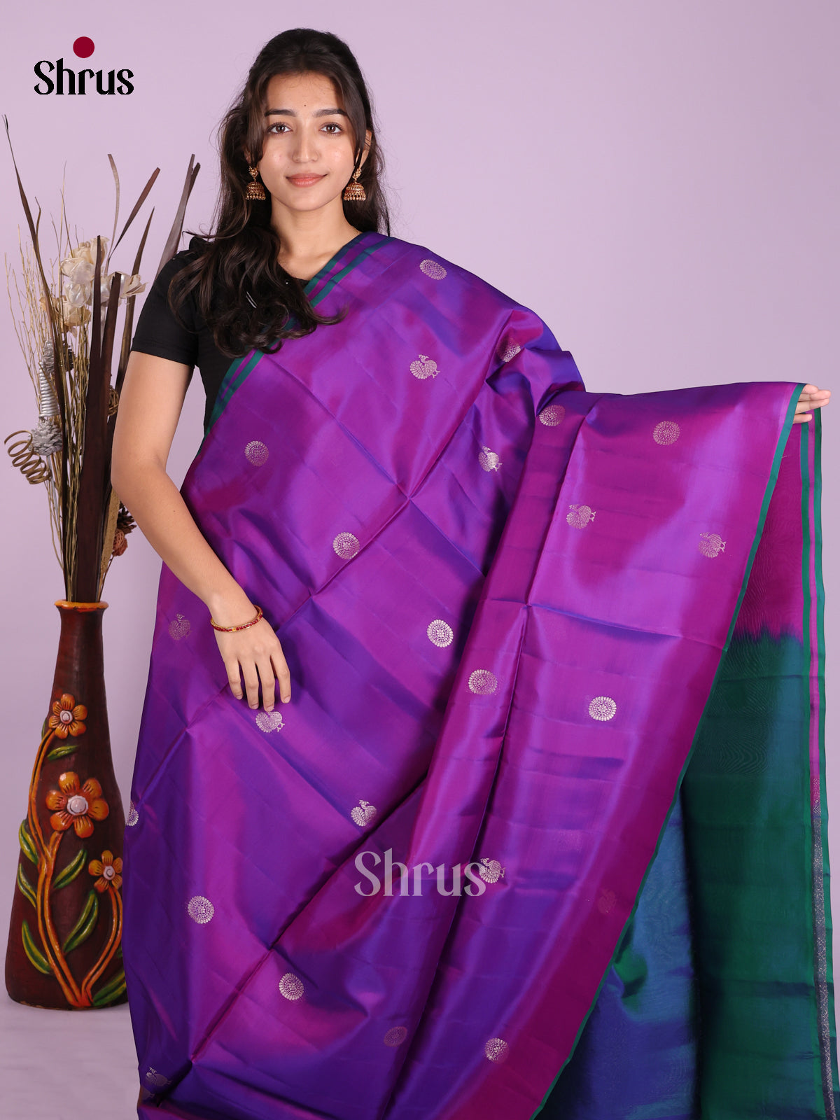 Vadamalli & Blue - Softsilk-halfpure Saree
