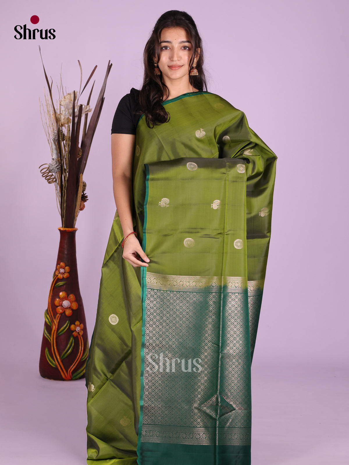 DKS15118 - Softsilk-halfpure Saree