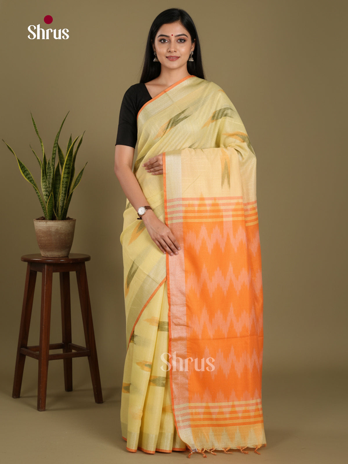 DKS17083 - Semi Ikkat Saree