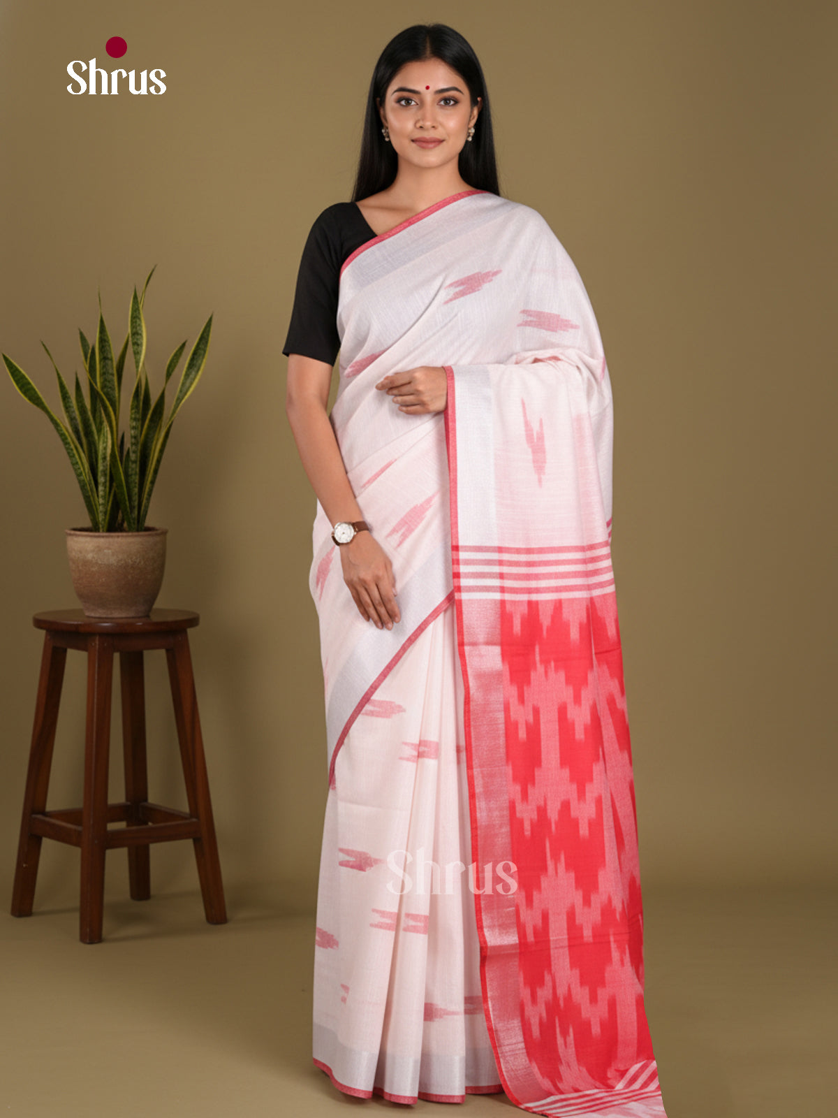 DKS17092 - Semi Ikkat Saree