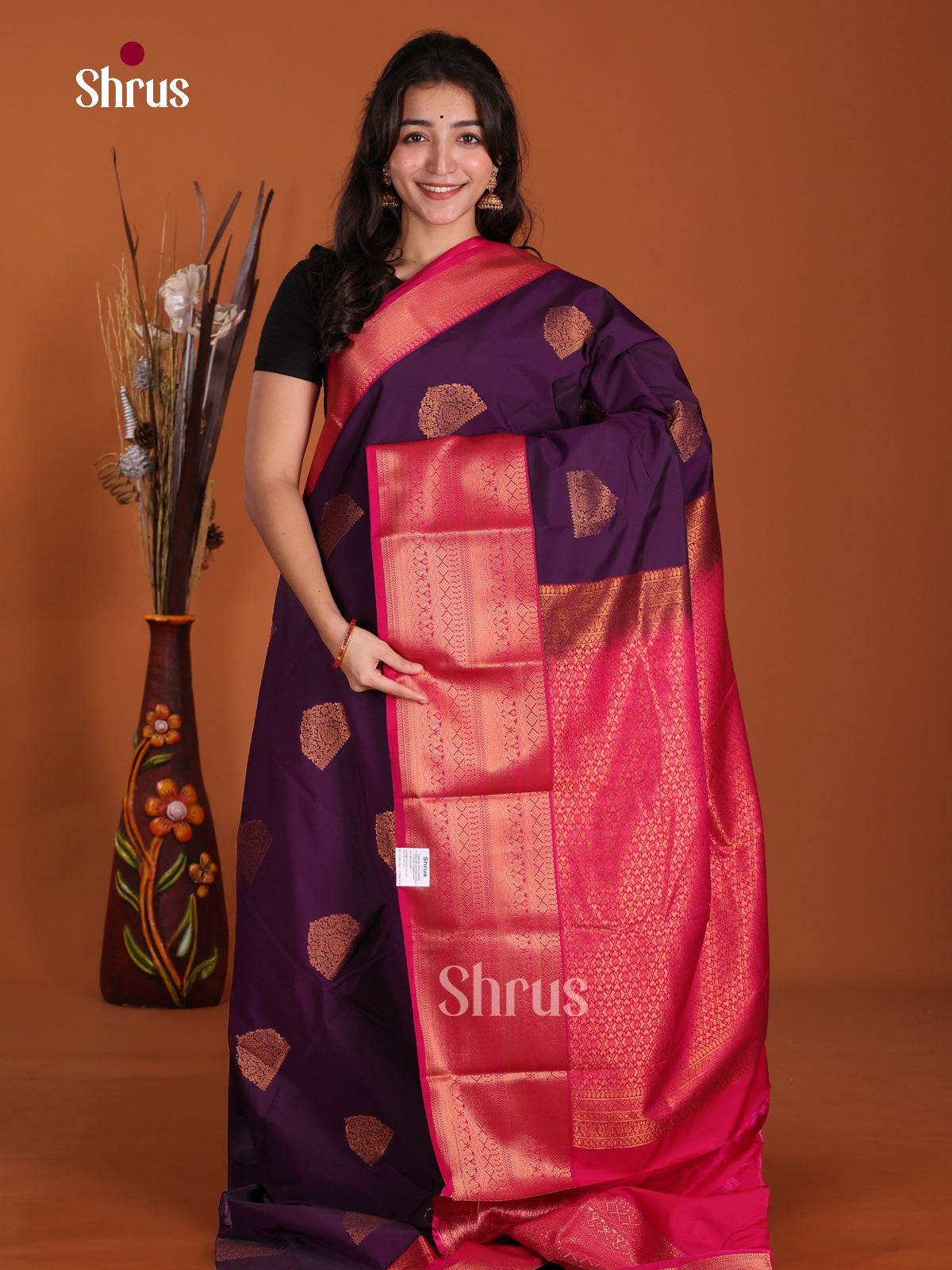 DKS17361 - Semi Kanchipuram Saree - Shop on Shrus.com