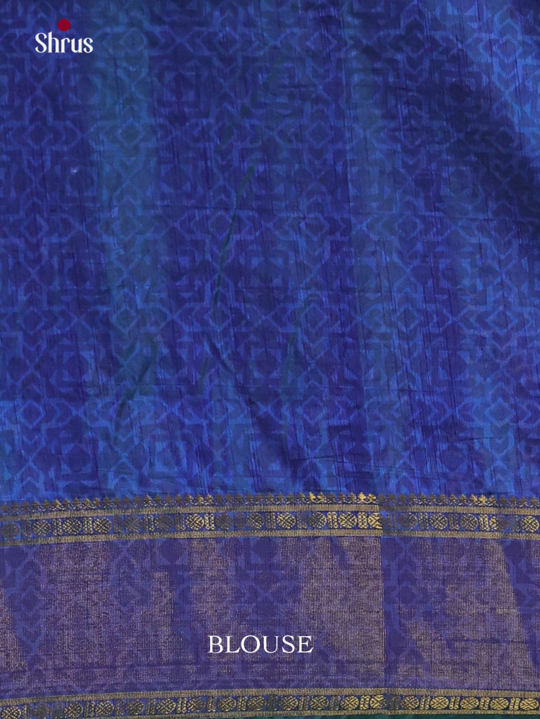 Teal  & Blue - Semi Patola Saree