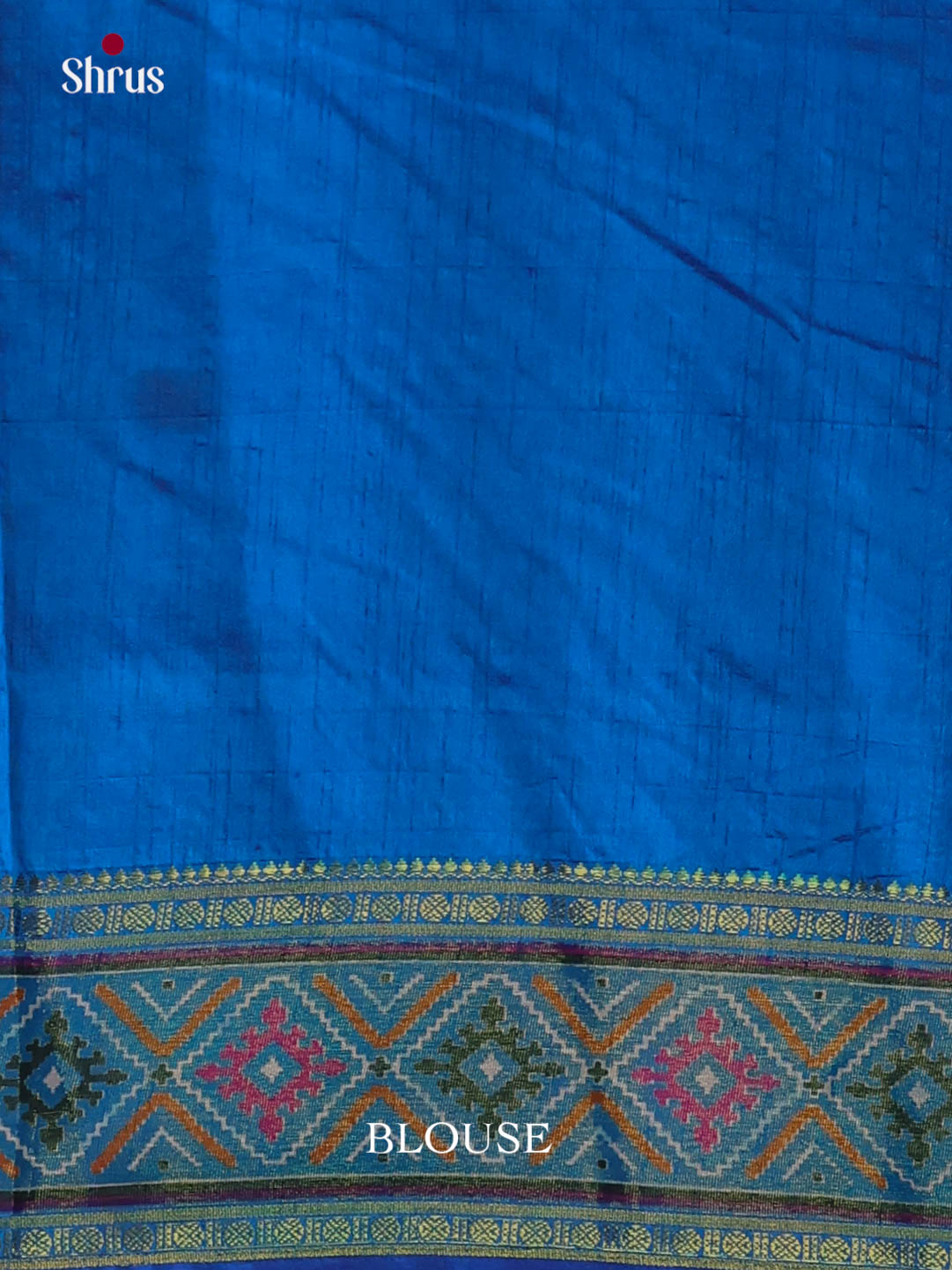 Blue - Semi Patola Saree
