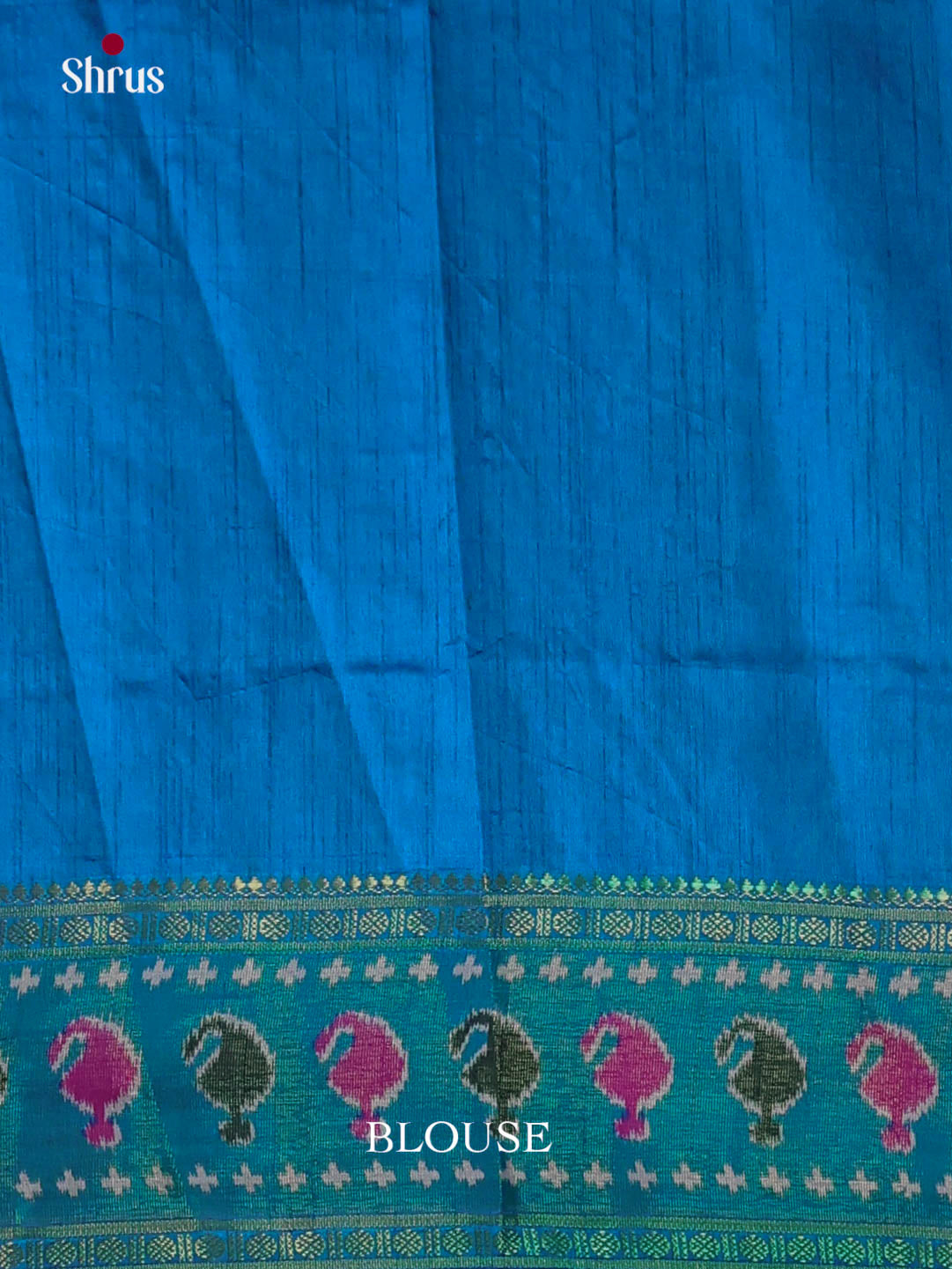 Purple & Blue - Semi Patola Saree