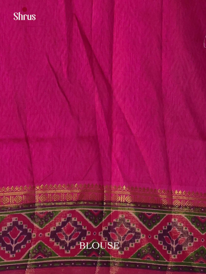 Purple & Pink  - Semi Patola Saree