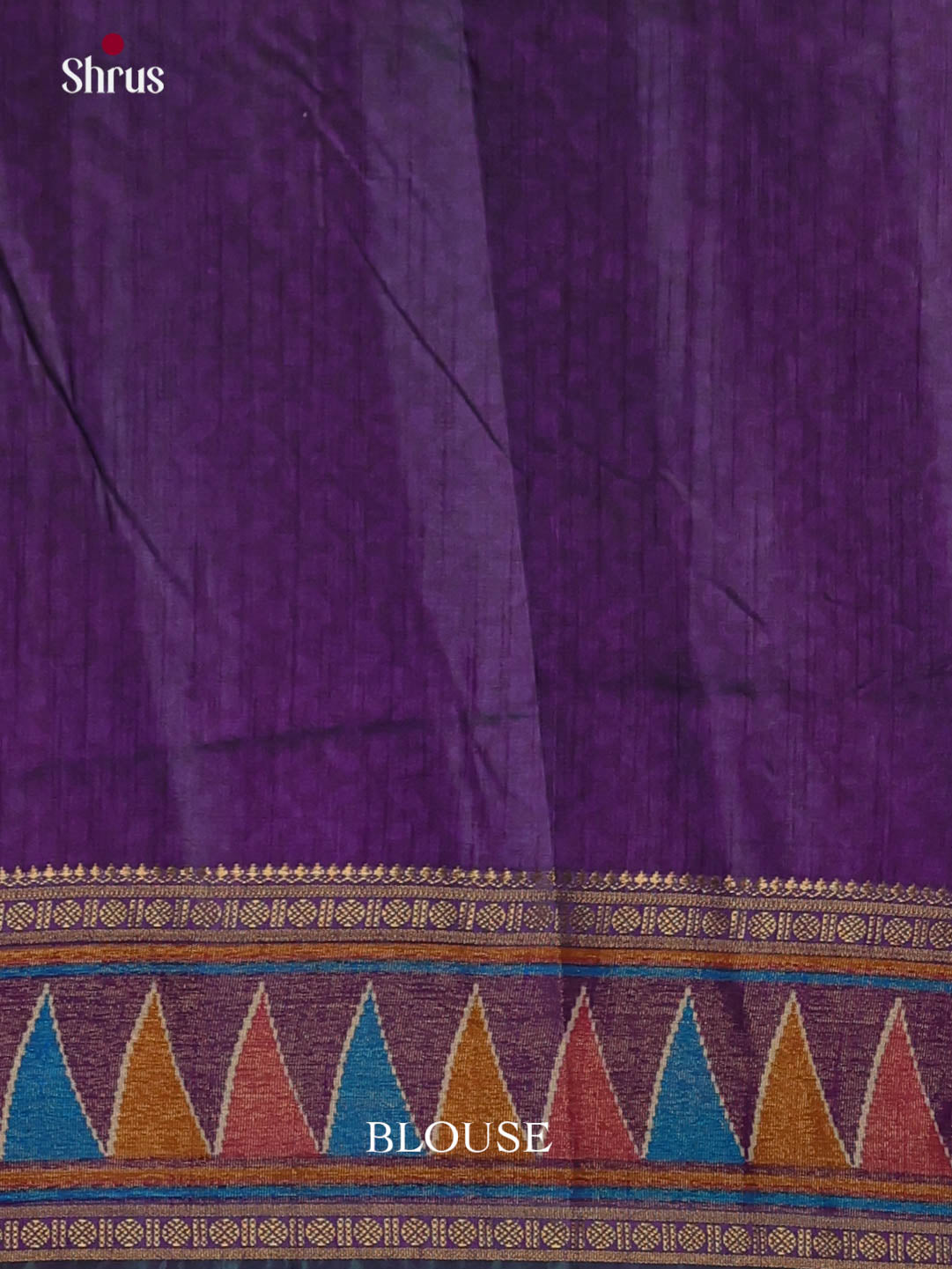 Blue & Purple - Semi Patola Saree