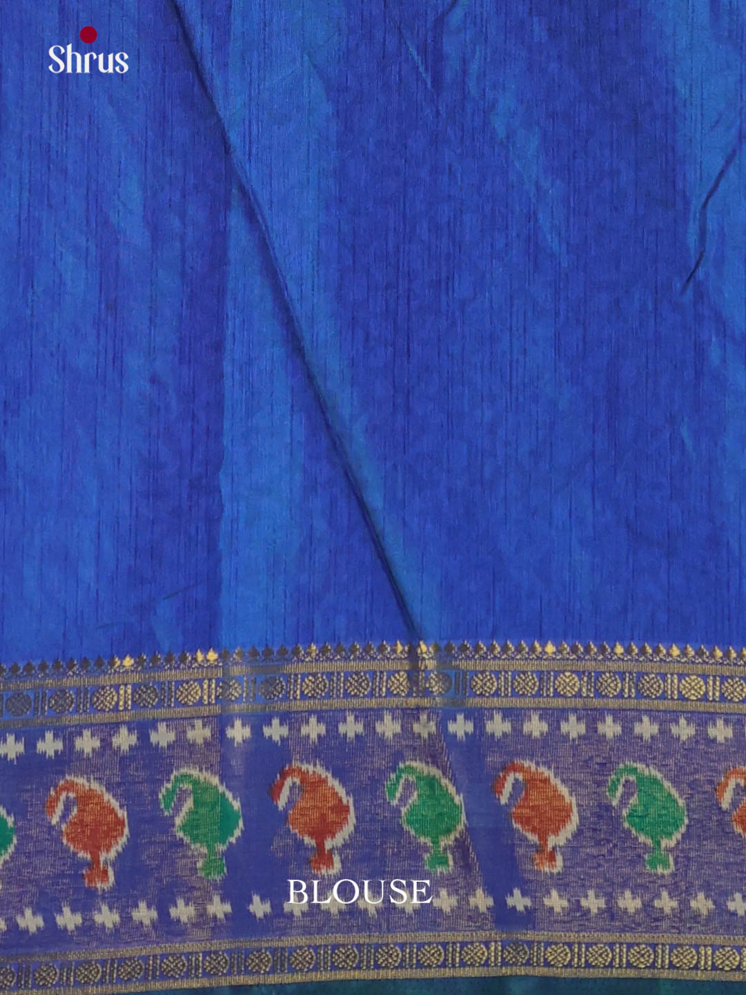 Green & Blue- Semi Patola Saree