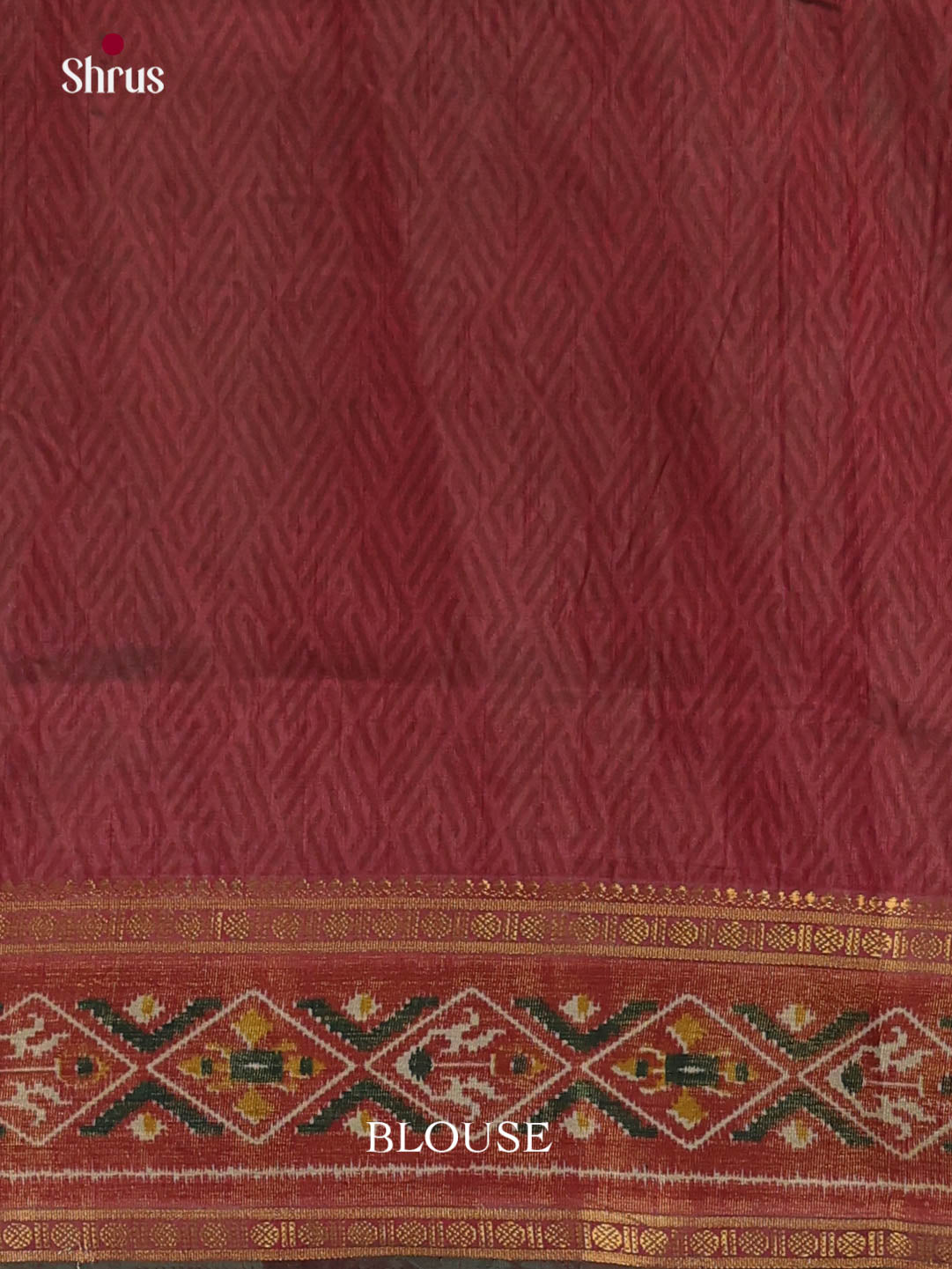 Green & Maroon - Semi Patola Saree - Shop on Shrus.com
