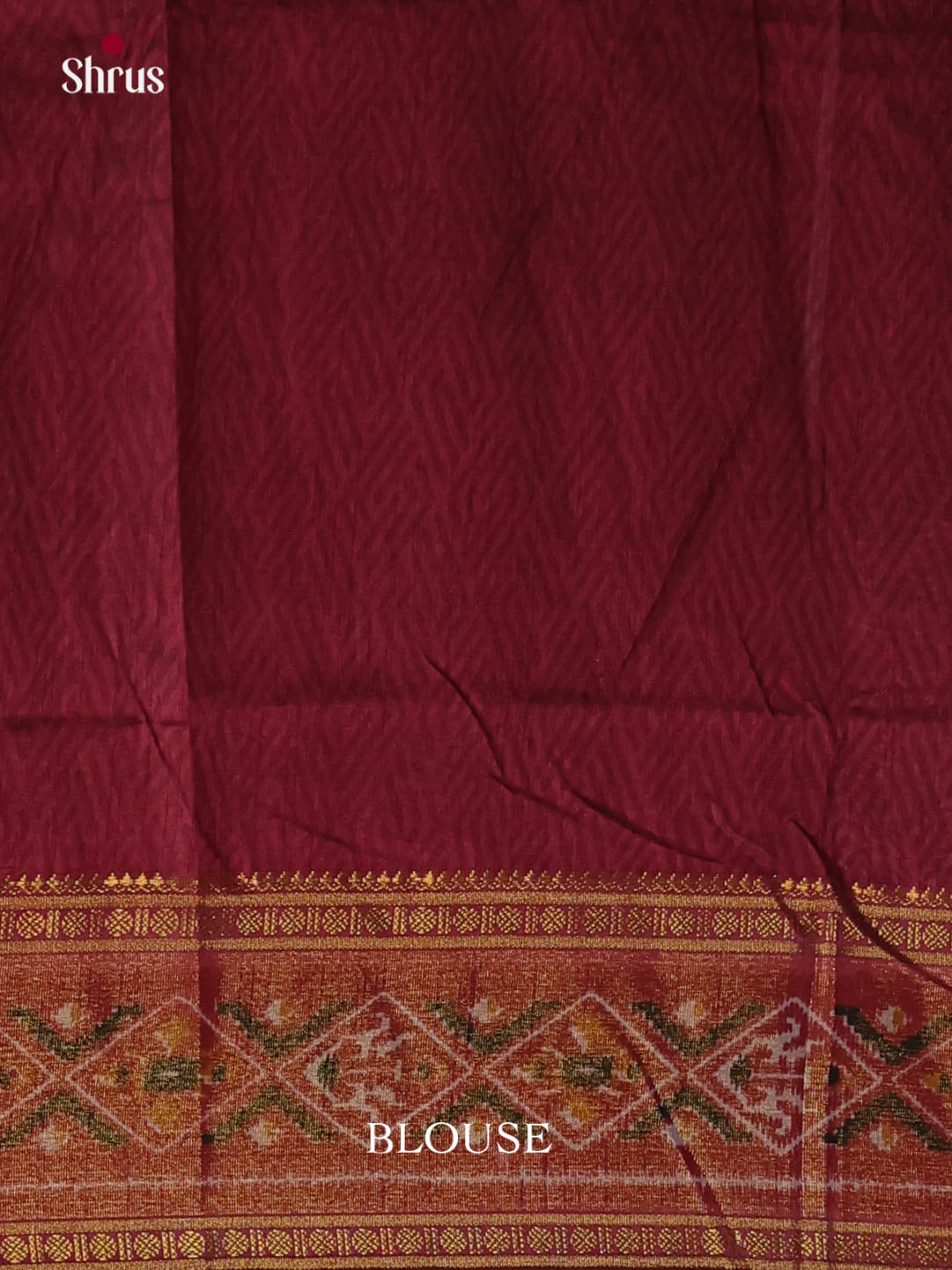 Black & Maroon- Semi Patola Saree