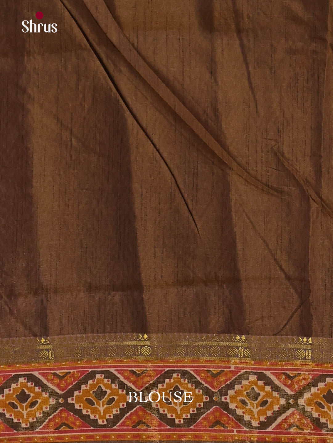 Mustard & Army Green- Semi Patola Saree