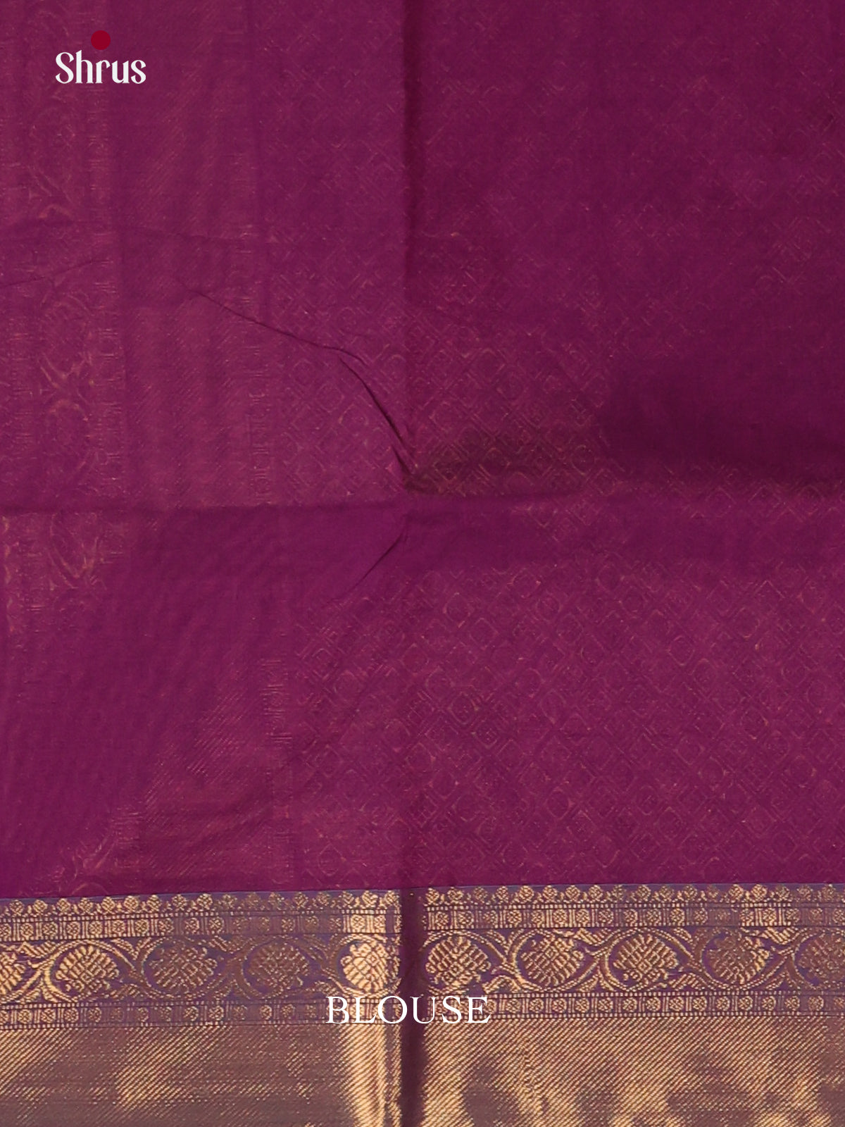 Purple & Blue - Chettinad Cotton Saree - Shop on Shrus.com