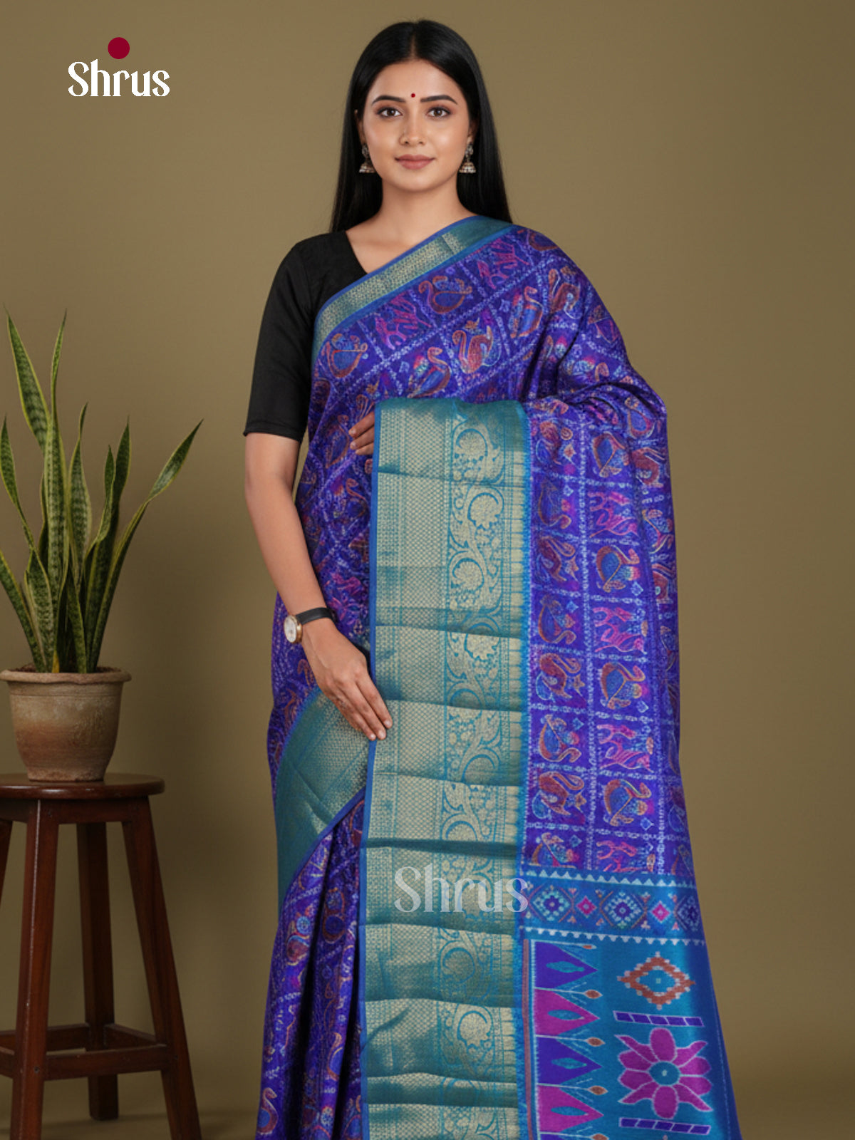 DKS21021 - Semi Patola Saree